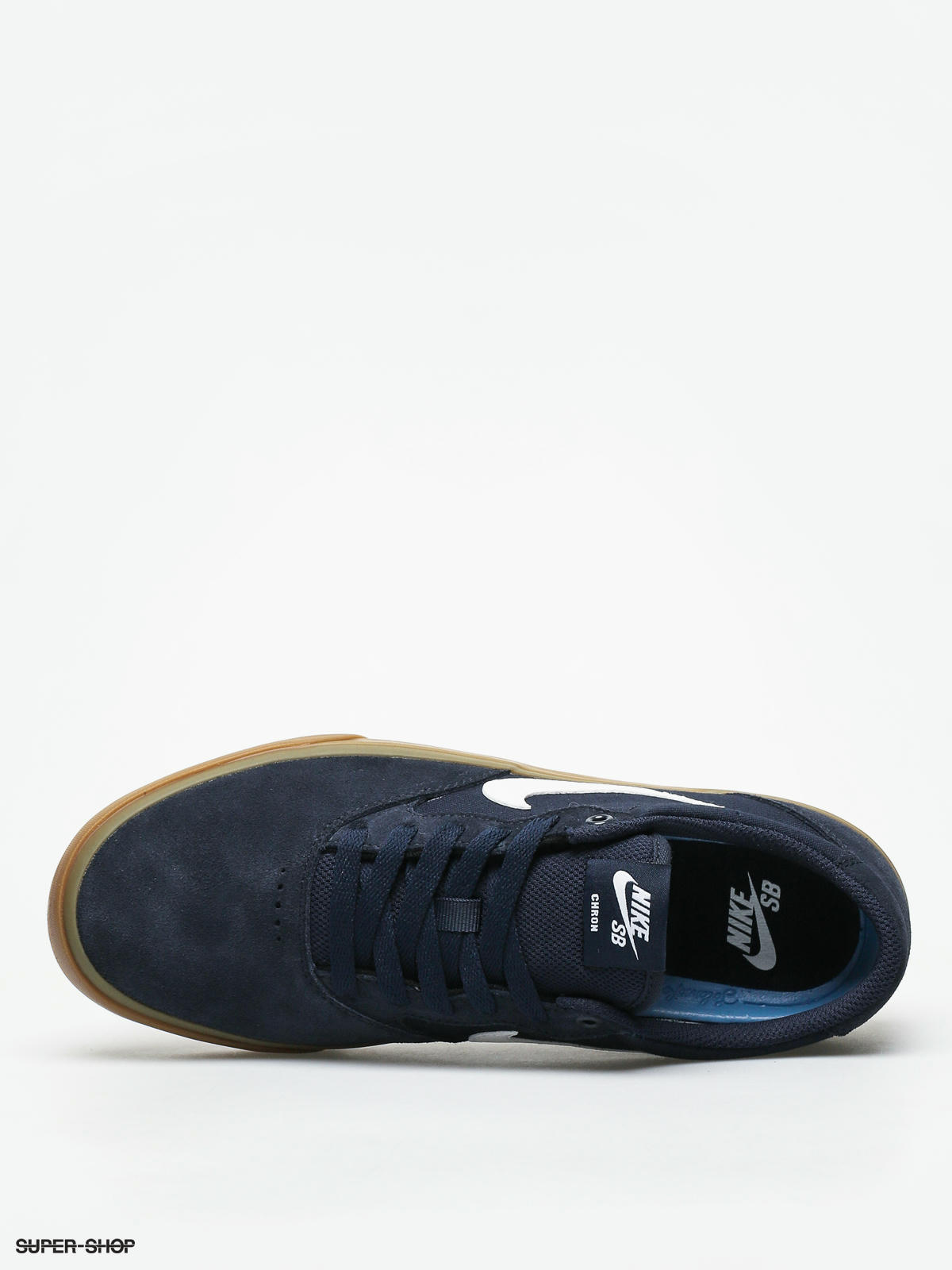 nike sb chron slr obsidian & white mens shoes