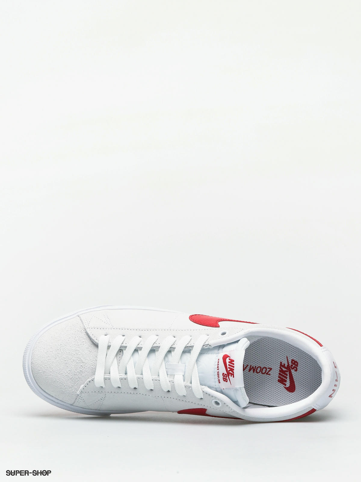 nike sb blazer white red