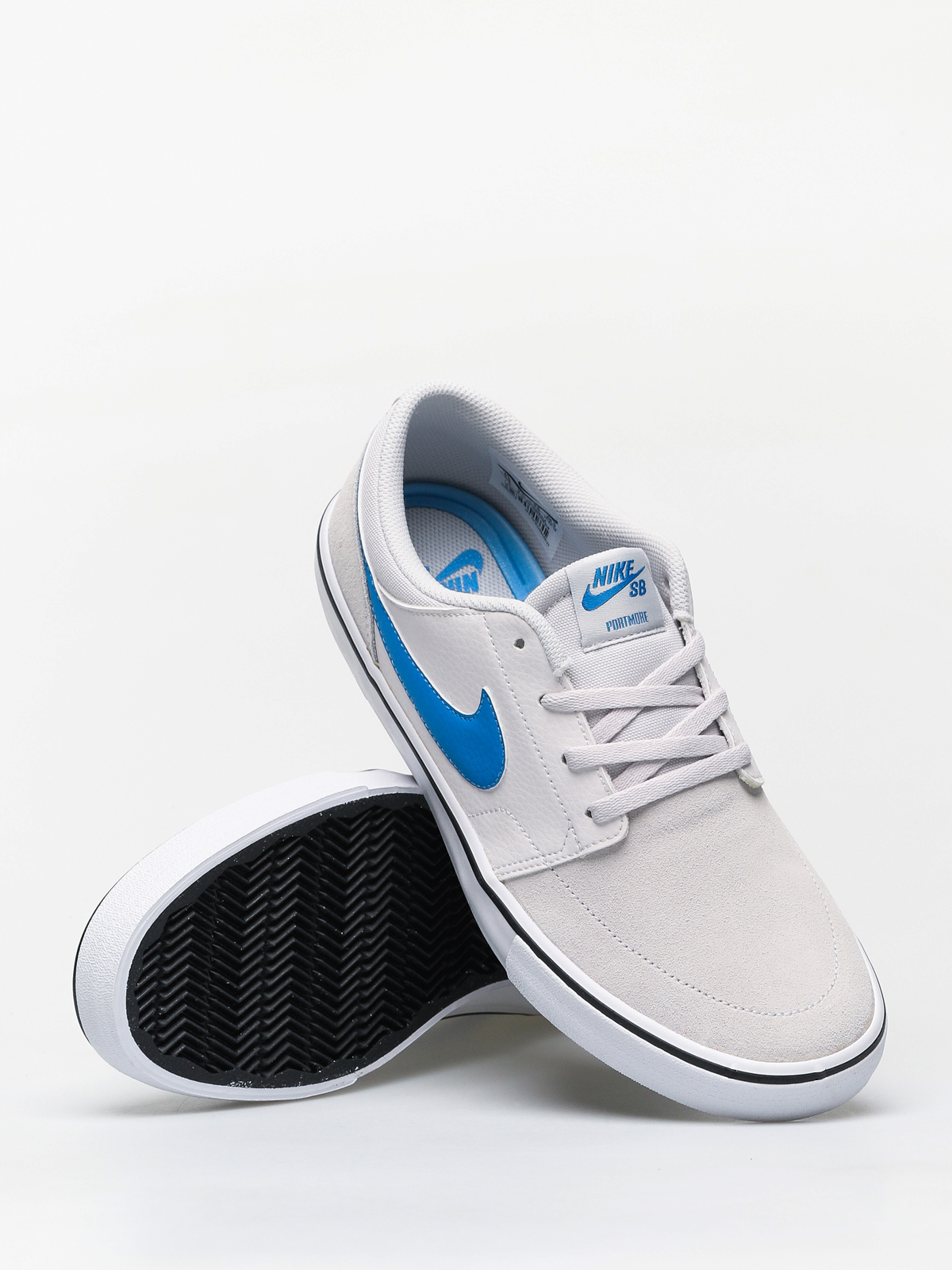 Nike SB Solarsoft Portmore II Shoes (vast grey/lt photo blue vast grey black)