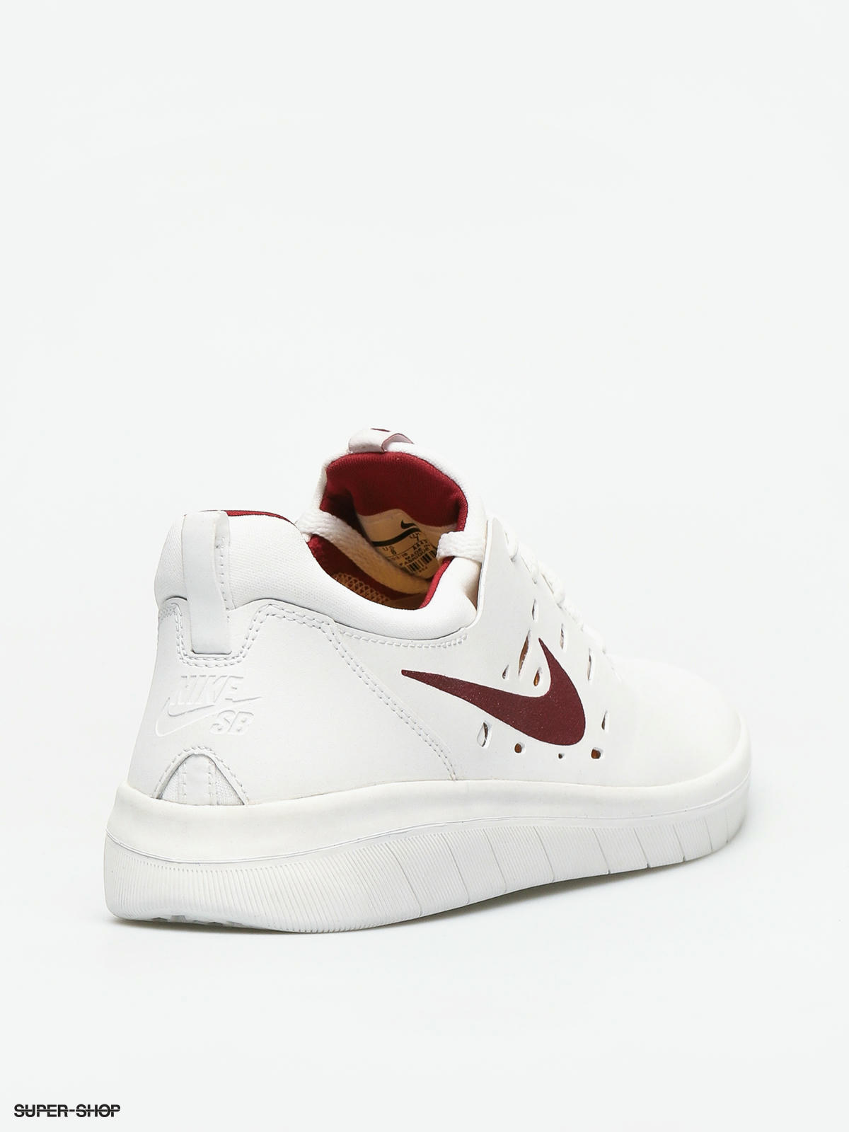 nike sb nyjah free summit white team crimson