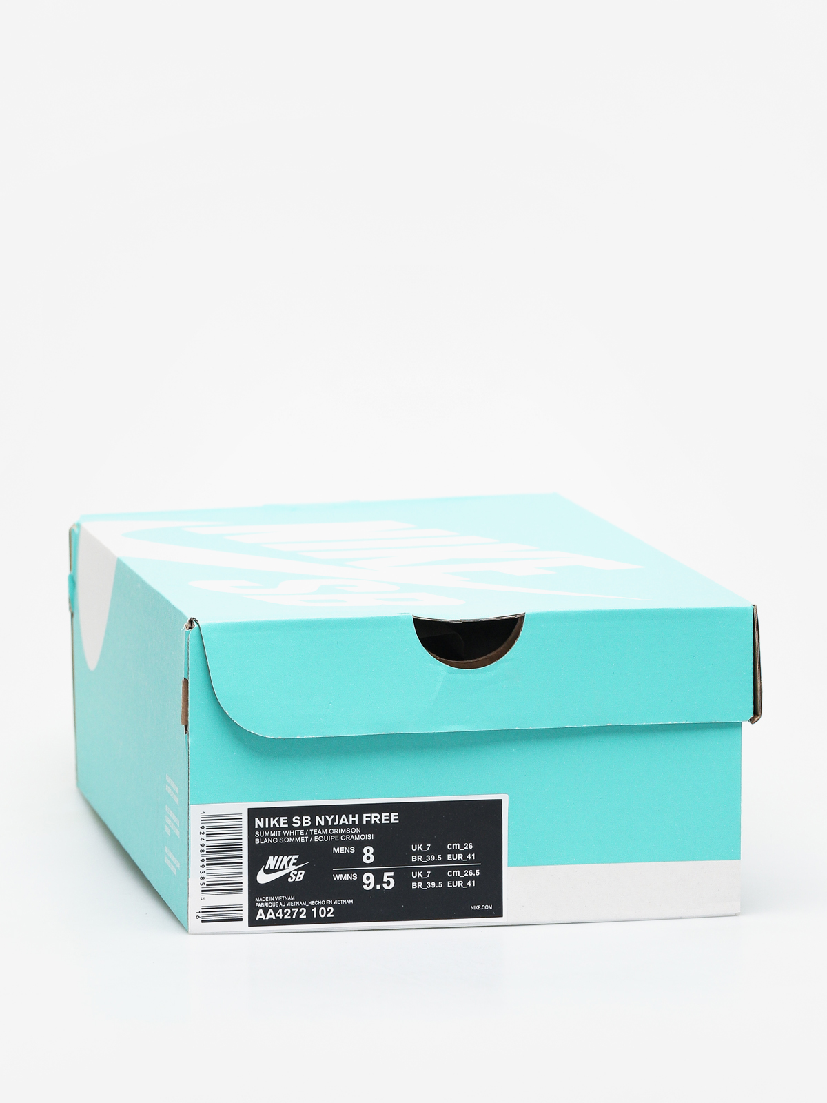 nike sb nyjah free summit white team crimson
