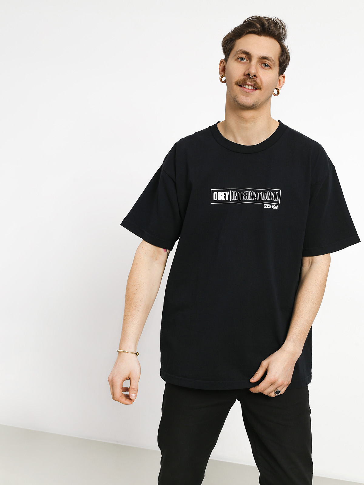 OBEY Intl Cities T-shirt (off black)