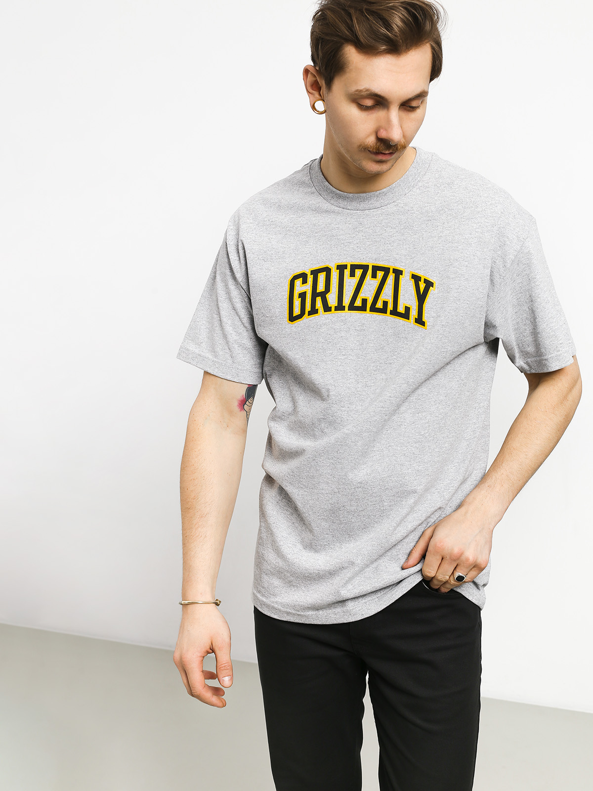 Grizzly Griptape University T-shirt (grey heather)