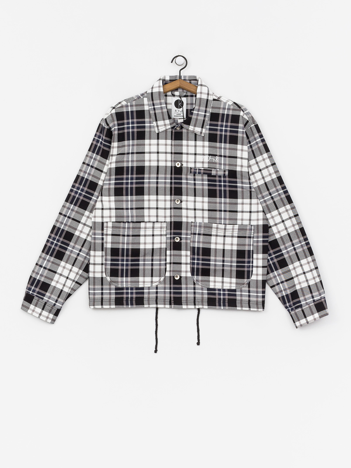Polar Skate Plaid Work Jacket (grey)