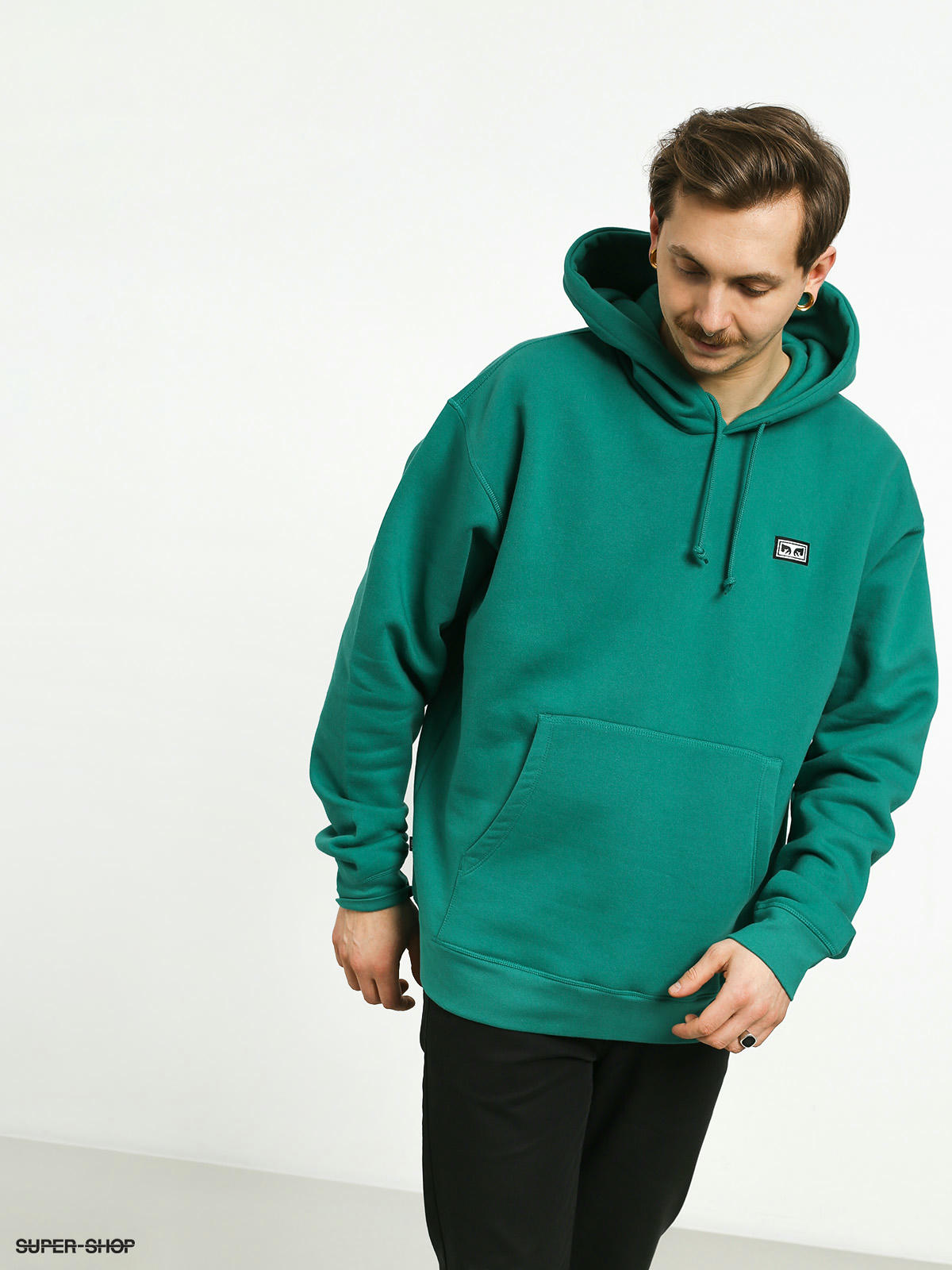 obey hoodie green