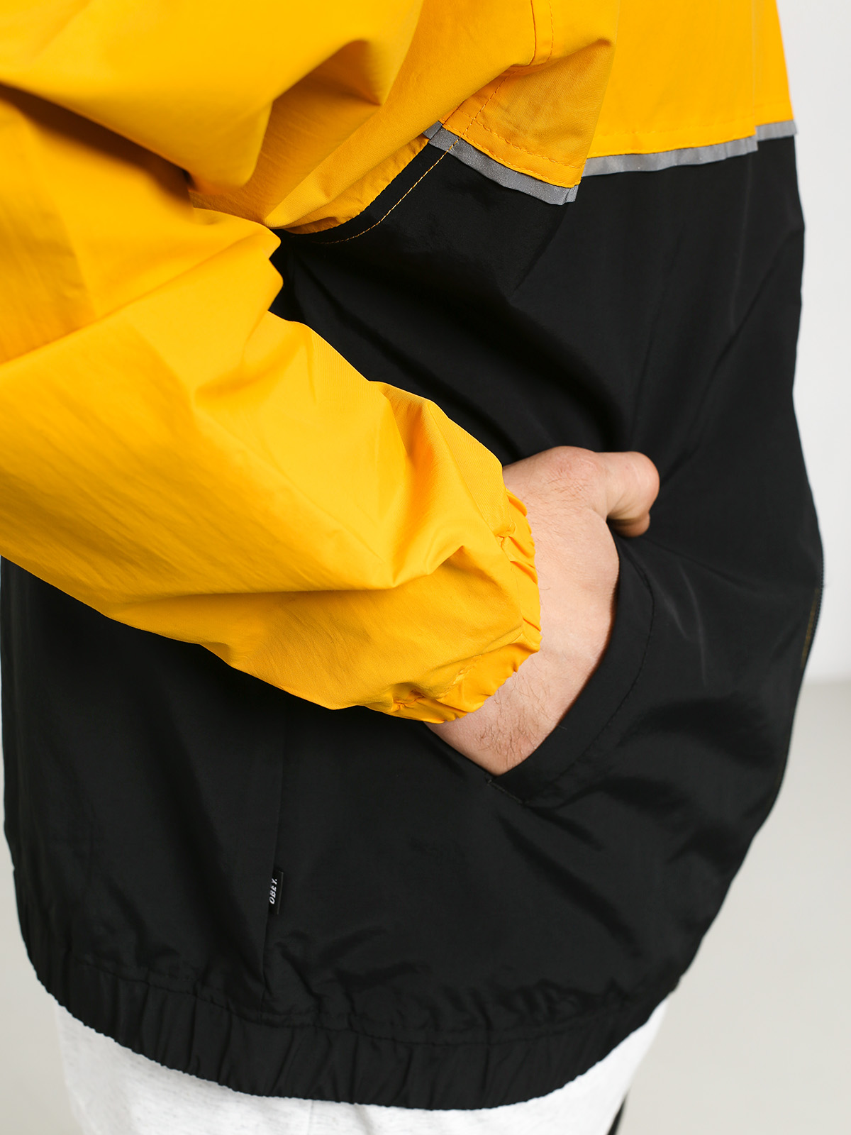 Obey yellow outlet windbreaker