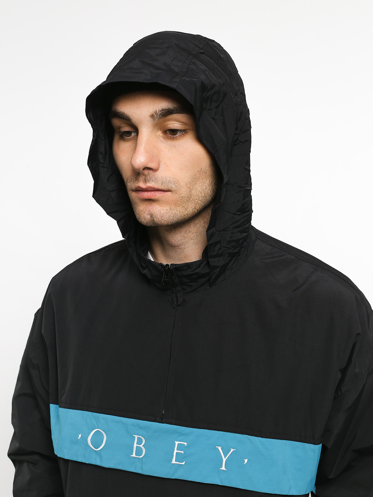 OBEY Title Anorak Jacket black