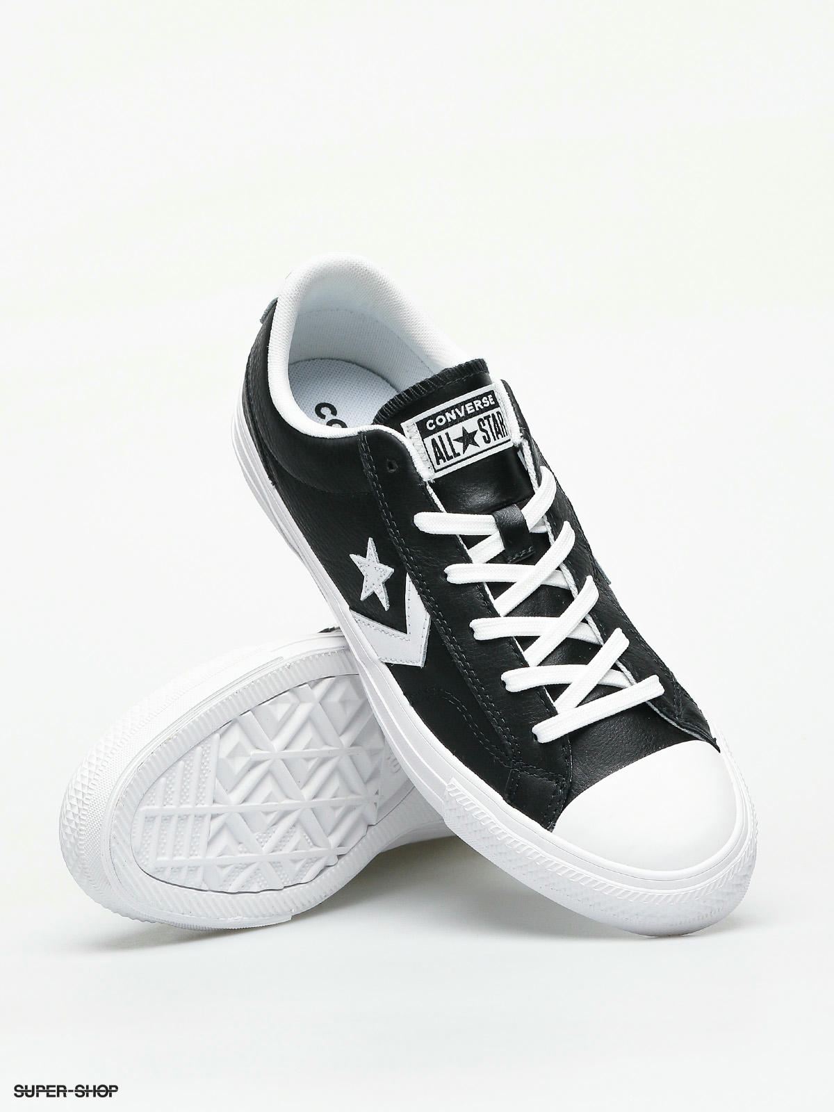 converse star player ox black white