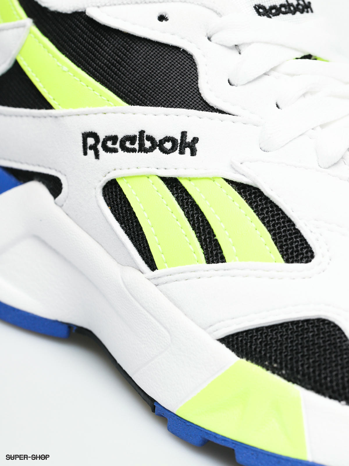 Reebok aztrek white black cobalt clearance yellow