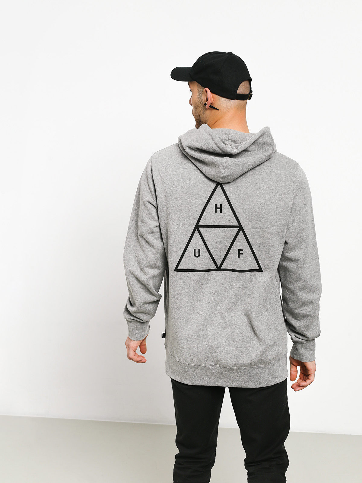 HUF Essentials HD Hoodie (grey heather)