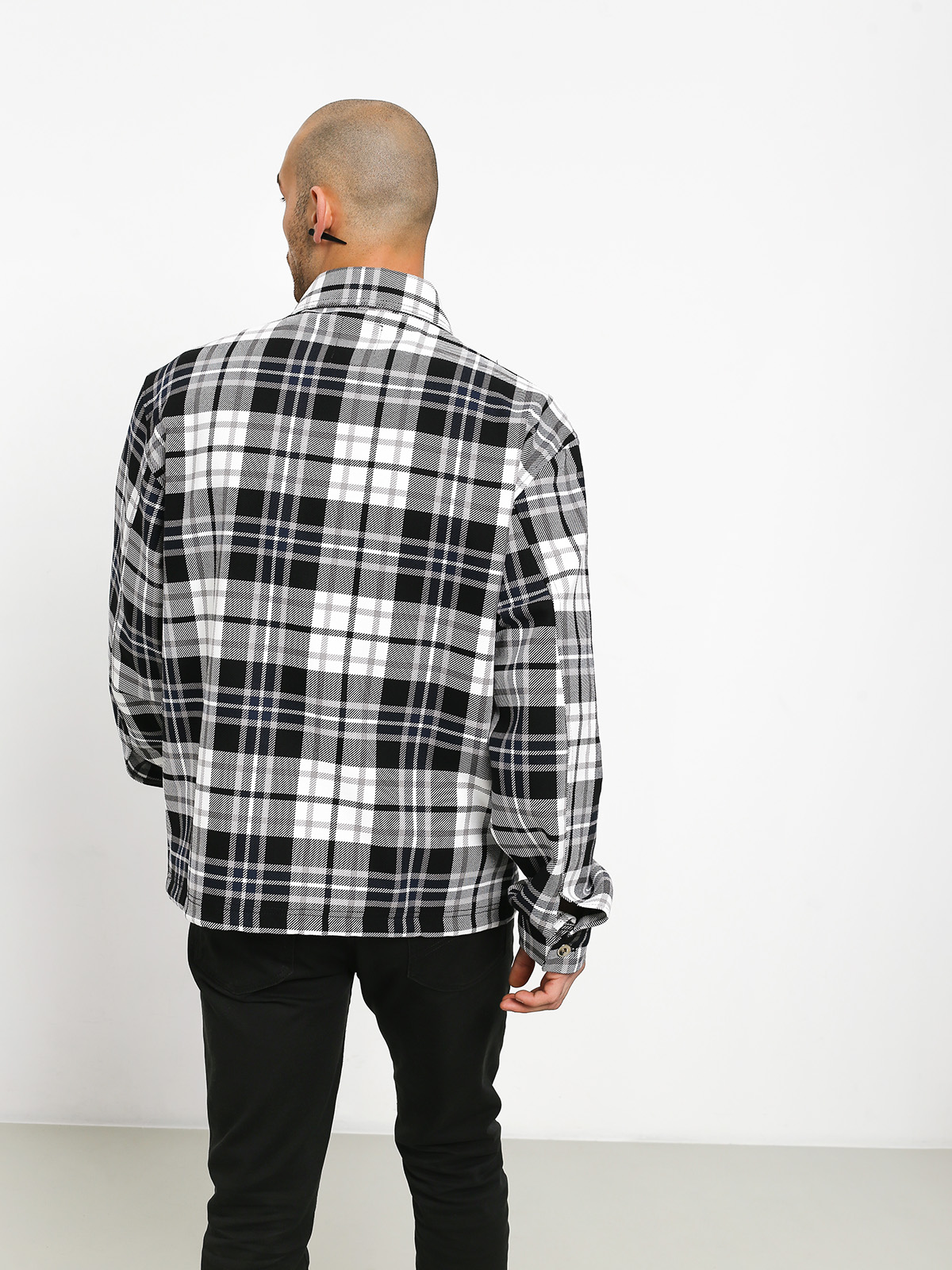 Polar Skate Plaid Work Jacket (grey)