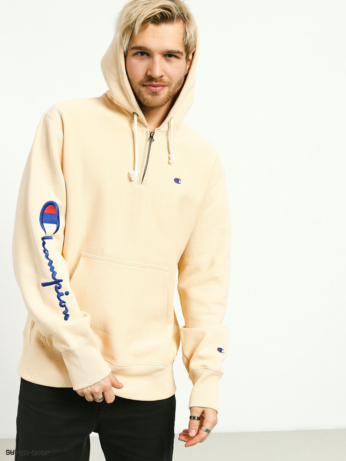 champion half sleeve hoodie