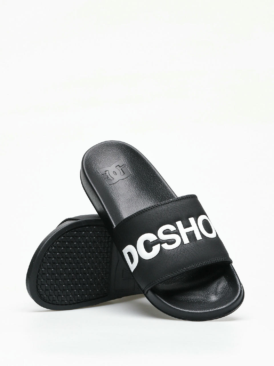 DC Slide Flip-flops (black/white)