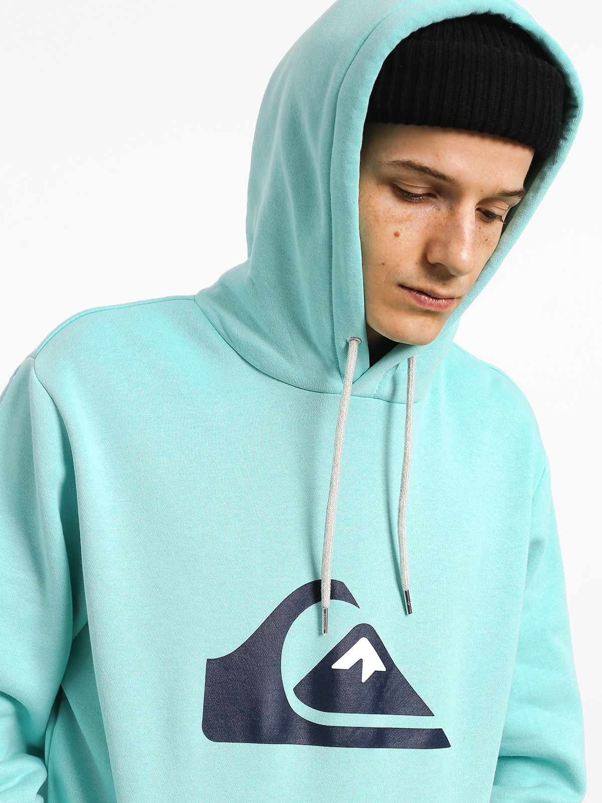 quiksilver big logo hoodie