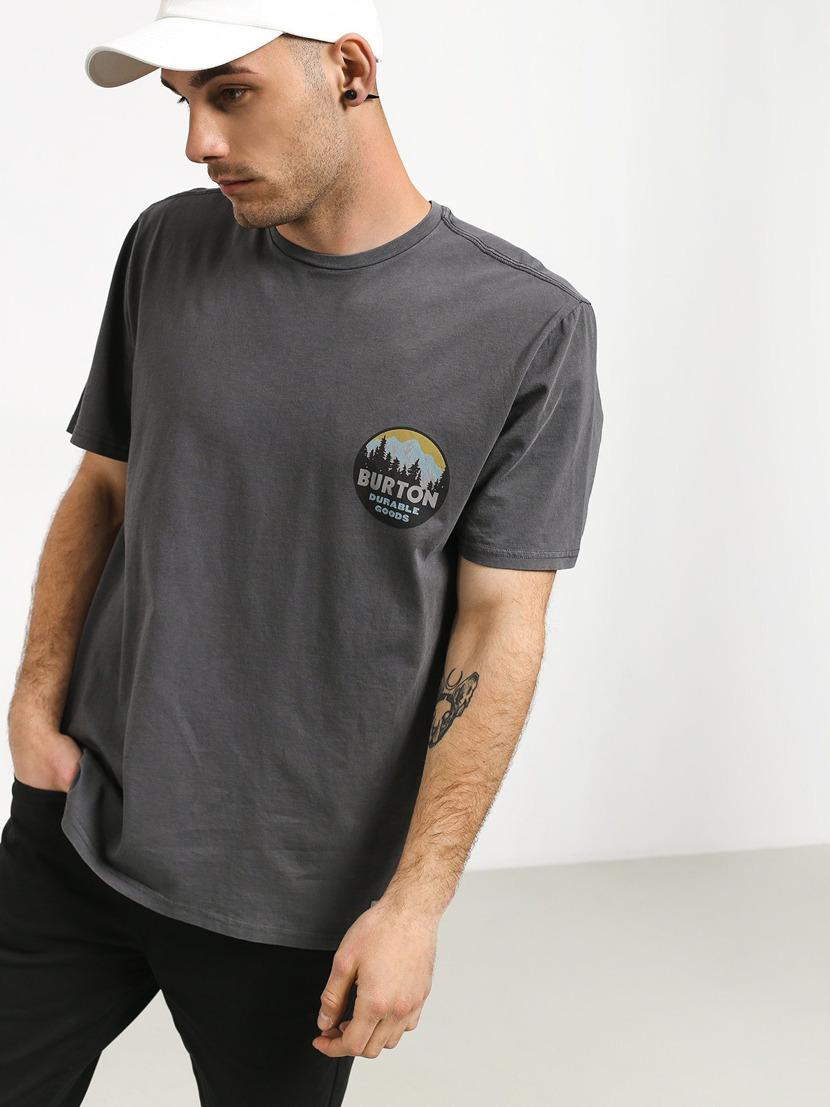Burton Men's Taproot Short Sleeve T-Shirt - 100% Peruvian Cotton, Relaxed Fit, Graphic Print