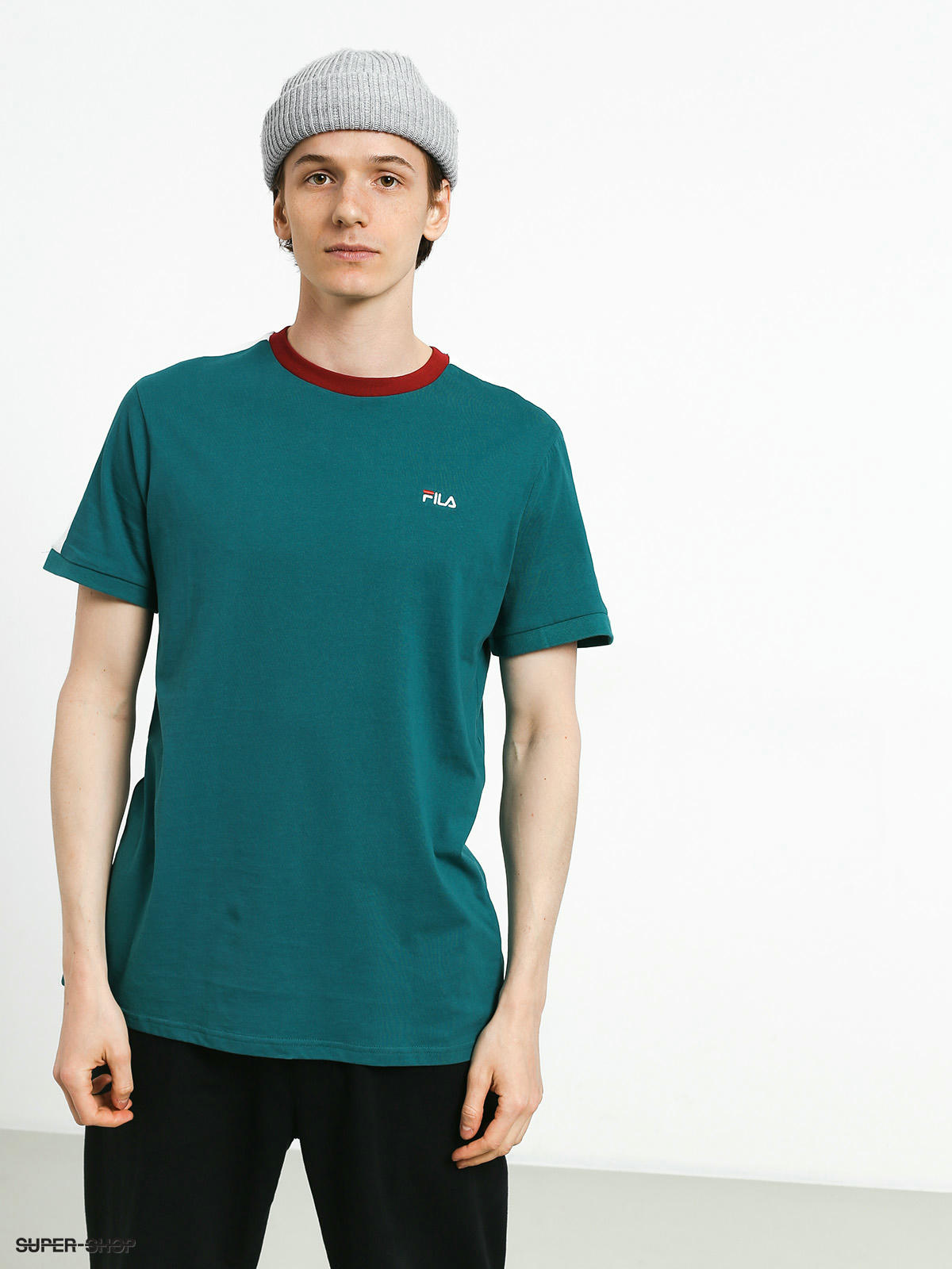 turquoise fila shirt