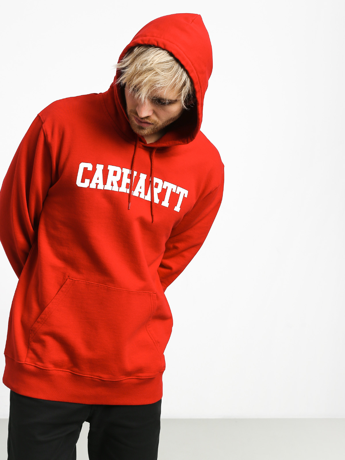 Carhartt WIP College HD Hoodie (cardinal/white)