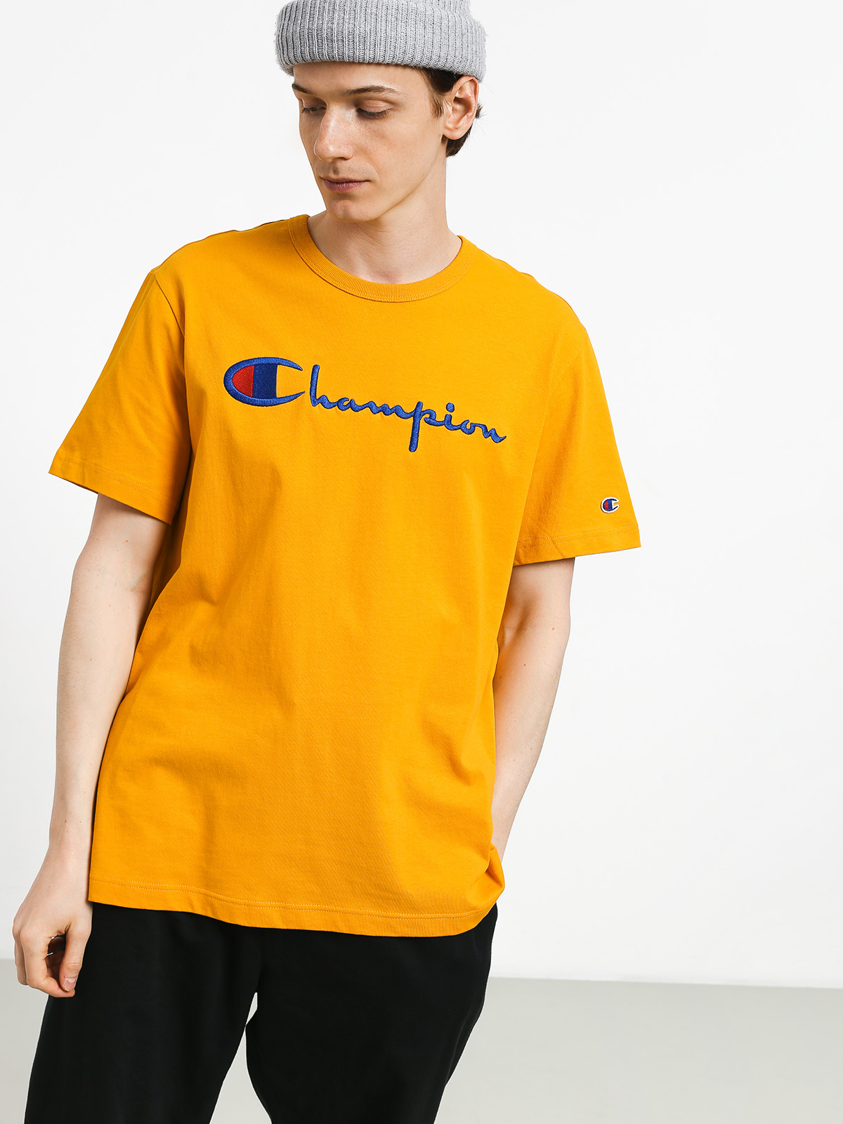 champion t shirt dress Champion Womens Color Trim Logo T-Shirt Dress Black XS