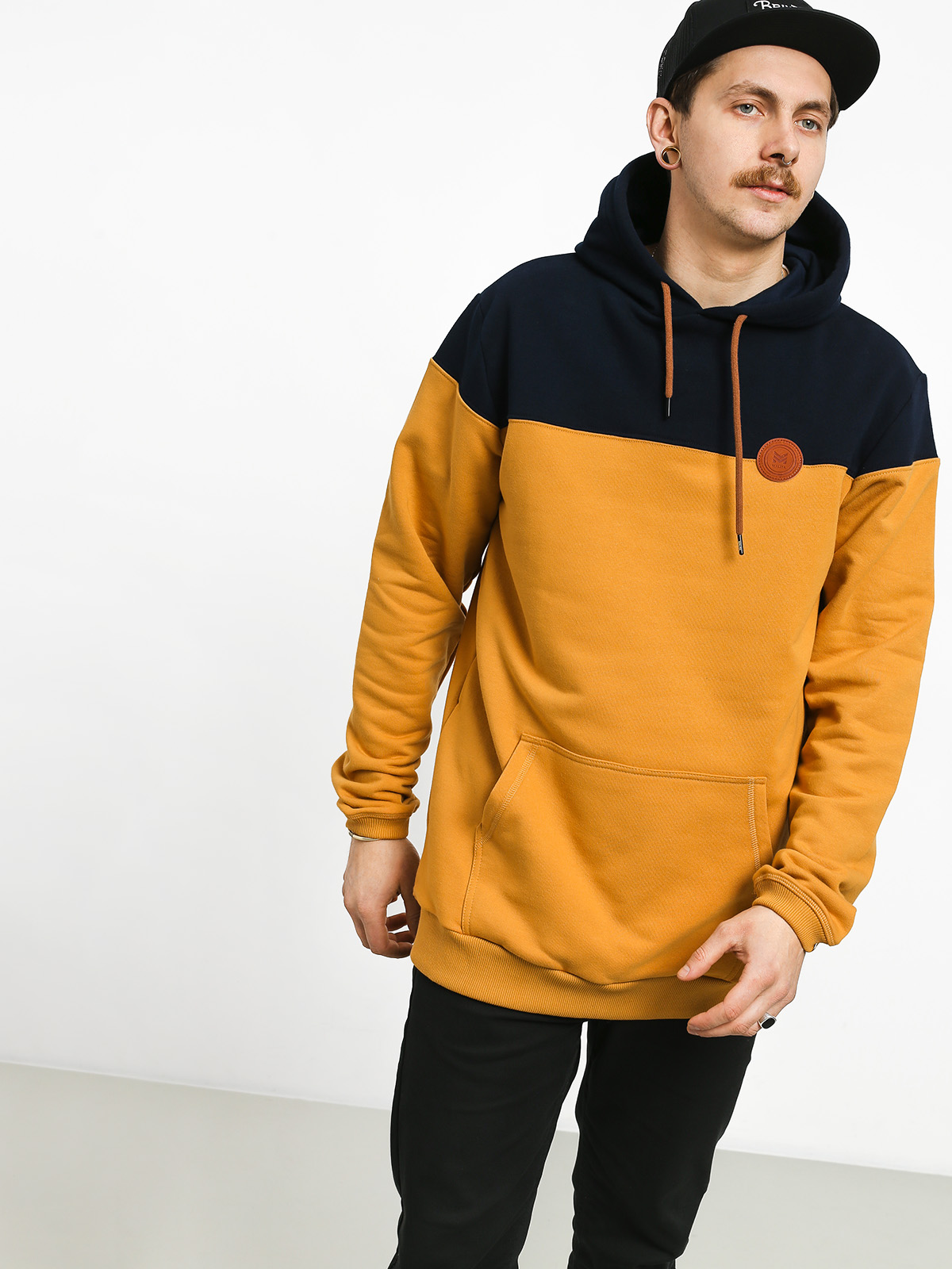 Malita M Circle HD Hoodie (navy/honey)