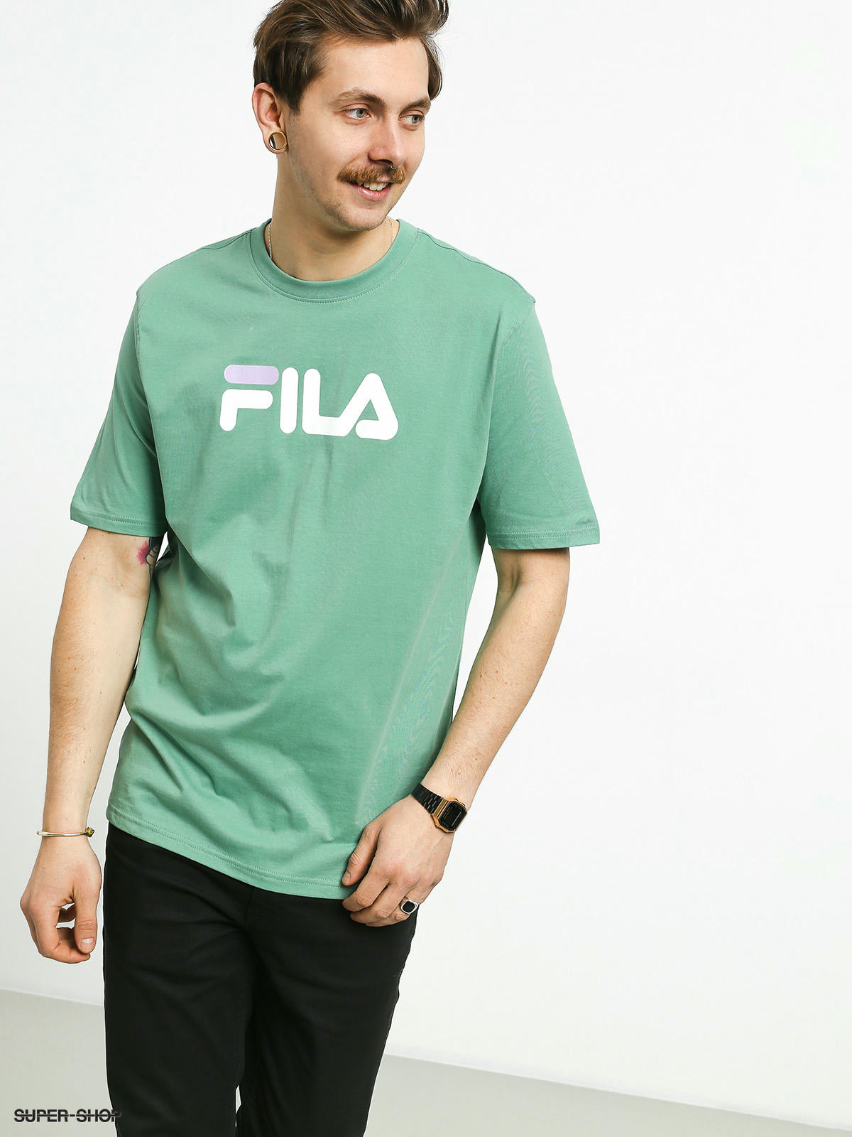 fila t shirt green