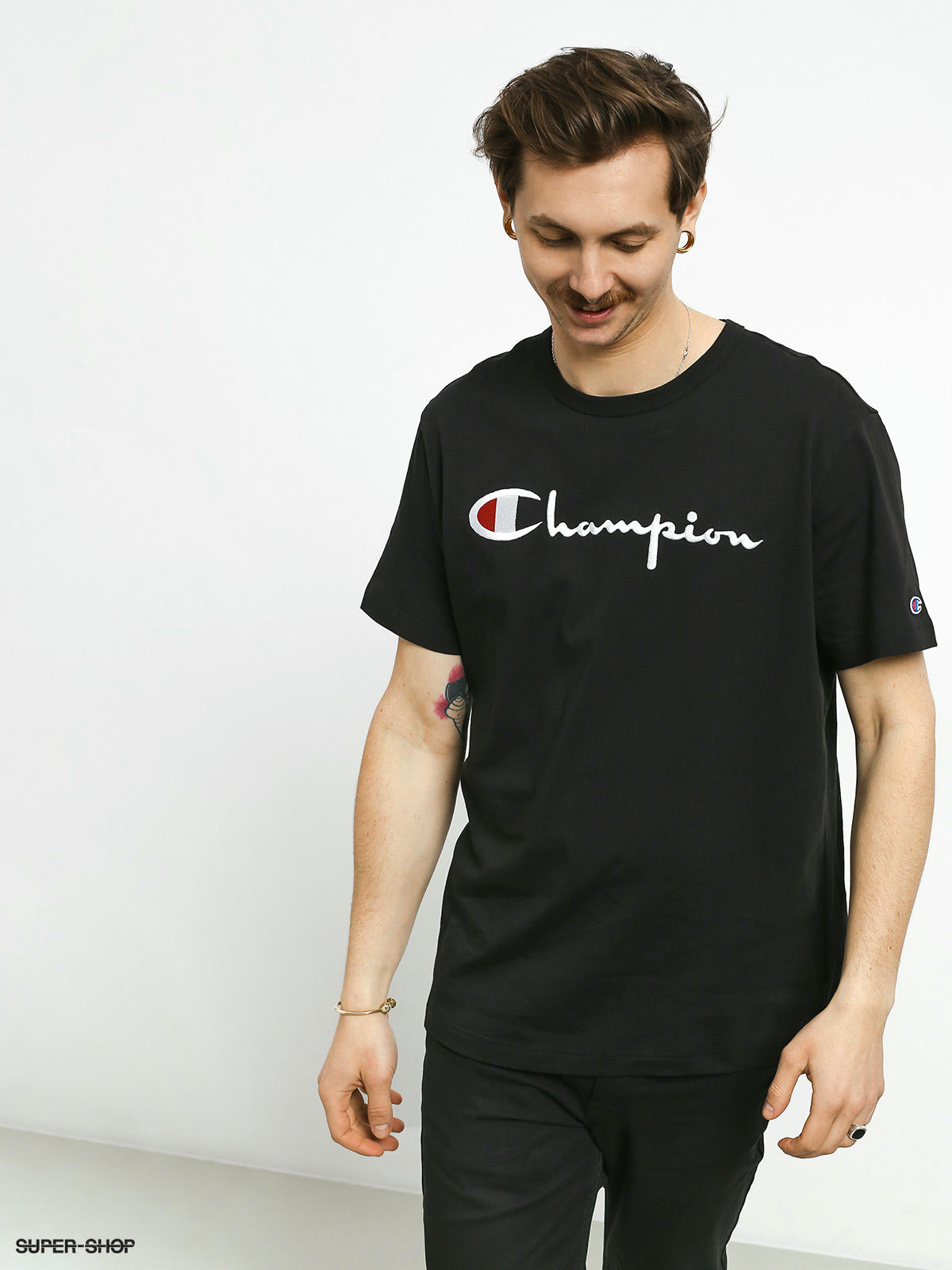 Champion t outlet shirt big logo