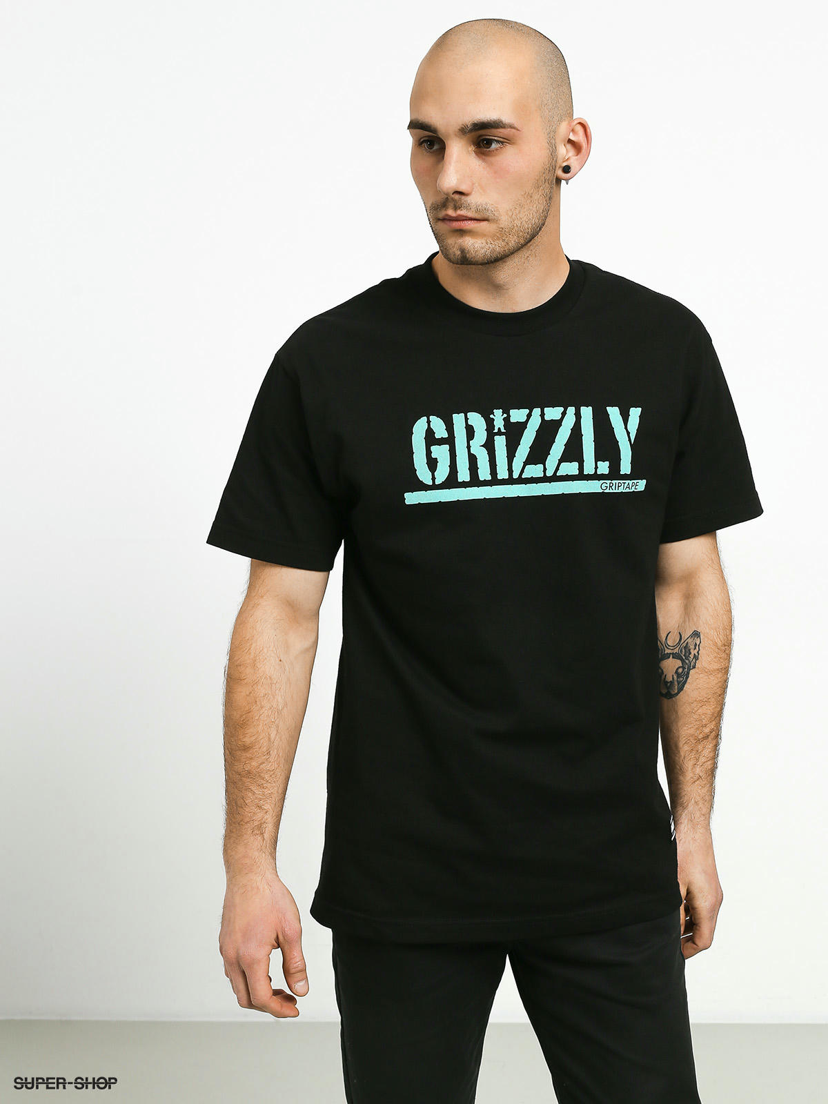 Styre Mursten forholdet Grizzly Griptape Stamped T-shirt (black)