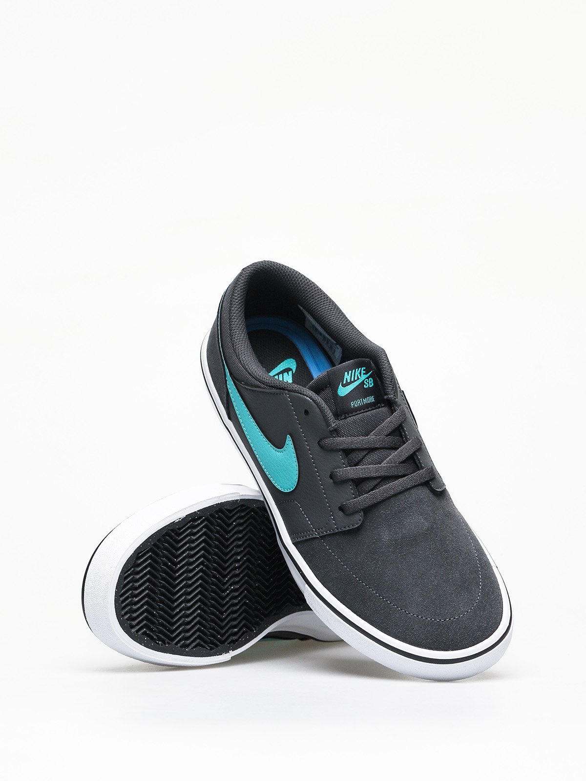 Nike SB Solarsoft Portmore II Shoes (anthracite/cabana white)