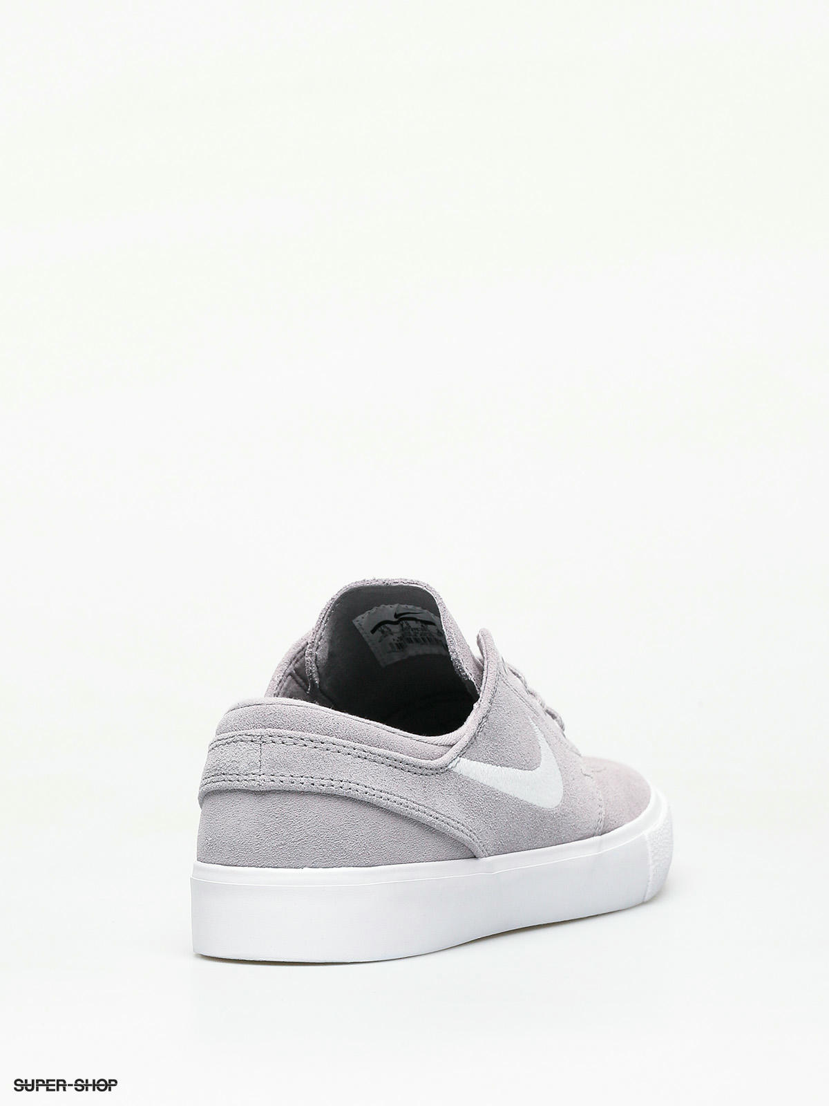 nike sb janoski atmosphere grey & white suede skate shoes