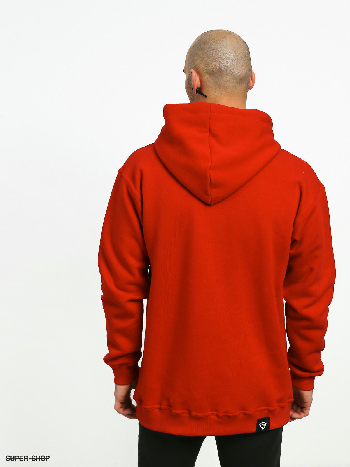 basic red hoodie