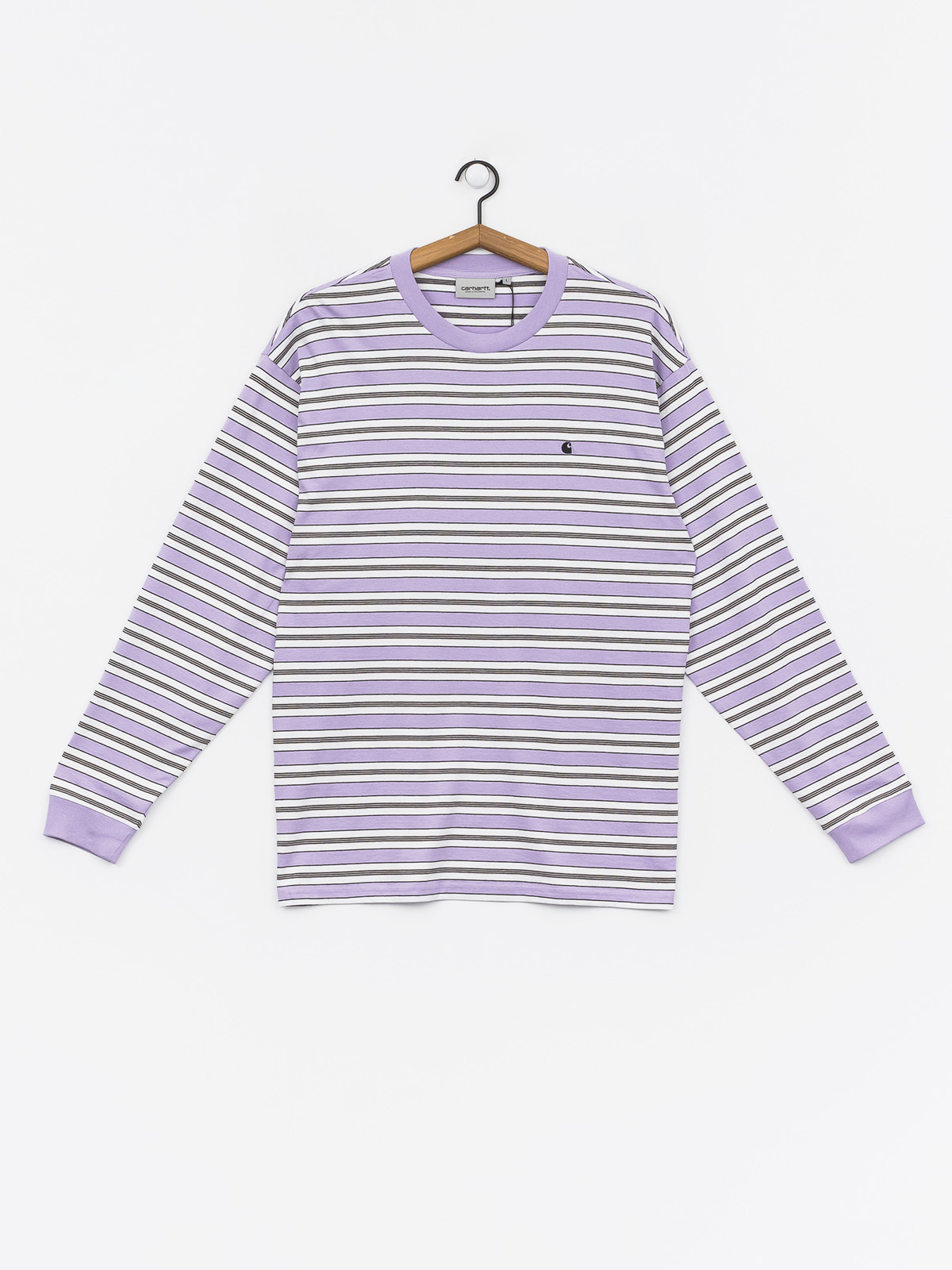 Carhartt WIP Huron Longsleeve (huron stripe/soft lavender/black)