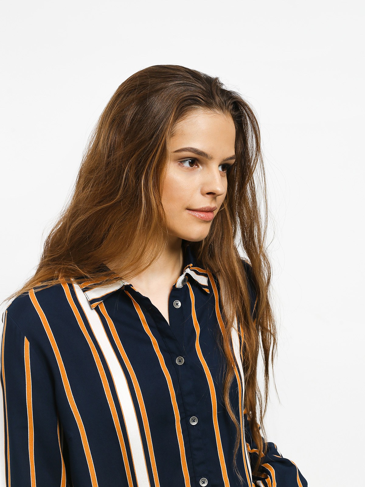 Roxy Suburb Vibes Shirt Wmn (dress blue macy stripe)