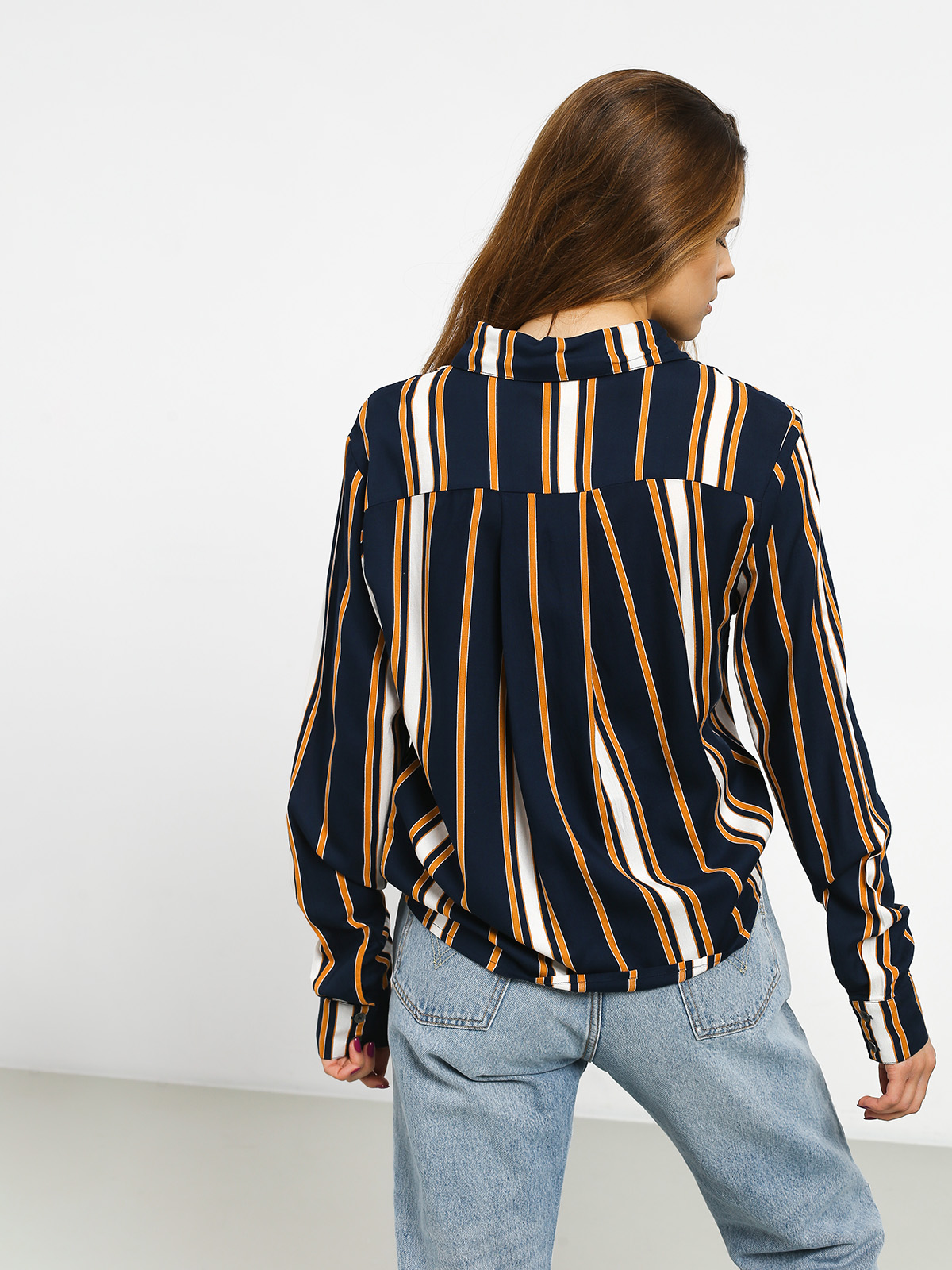 Roxy Suburb Vibes Shirt Wmn (dress blue macy stripe)