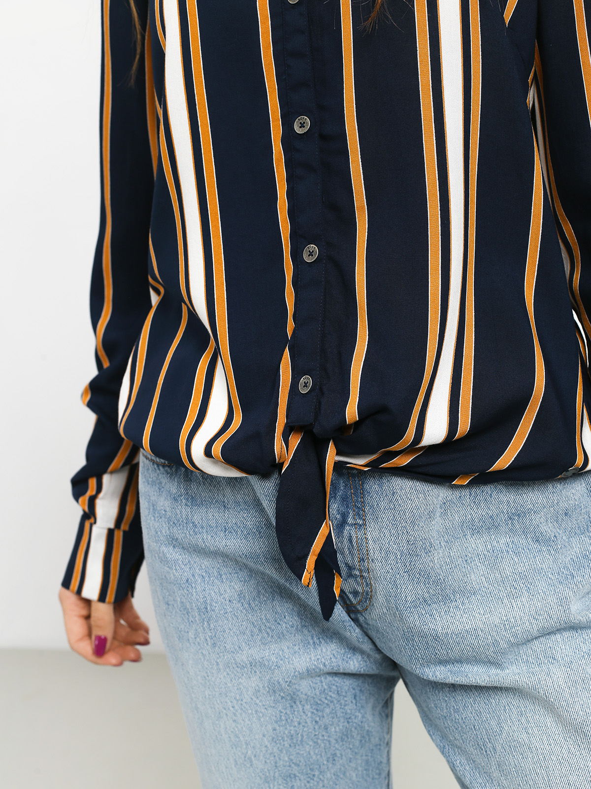 Roxy Suburb Vibes Shirt Wmn (dress blue macy stripe)