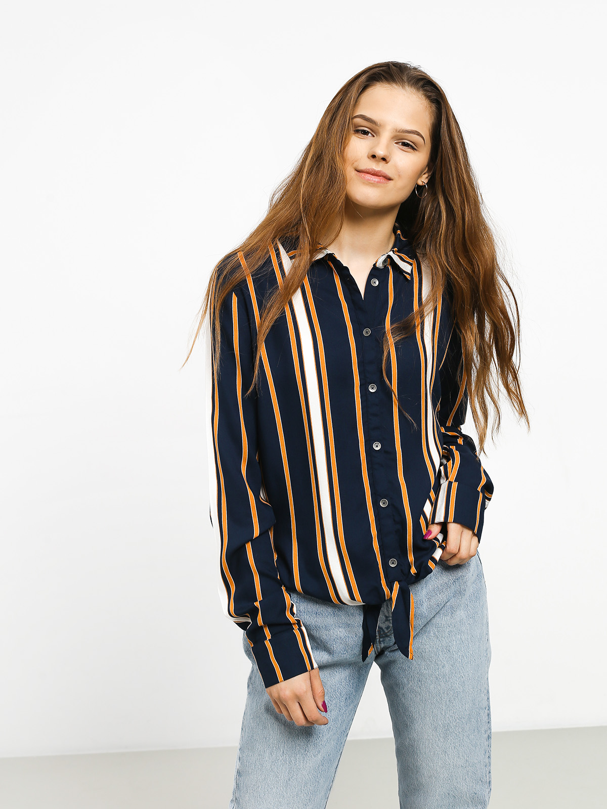 Roxy Suburb Vibes Shirt Wmn (dress blue macy stripe)