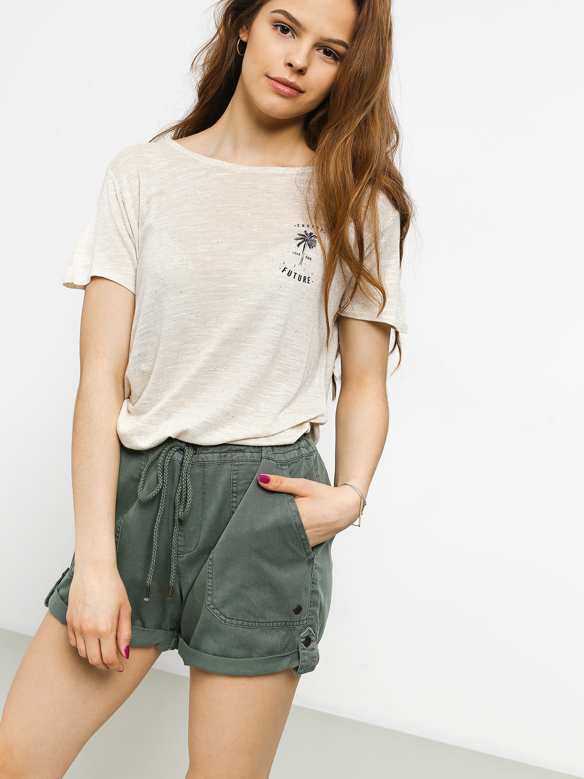 Roxy Stay Chill B T-shirt Wmn (gray sand)
