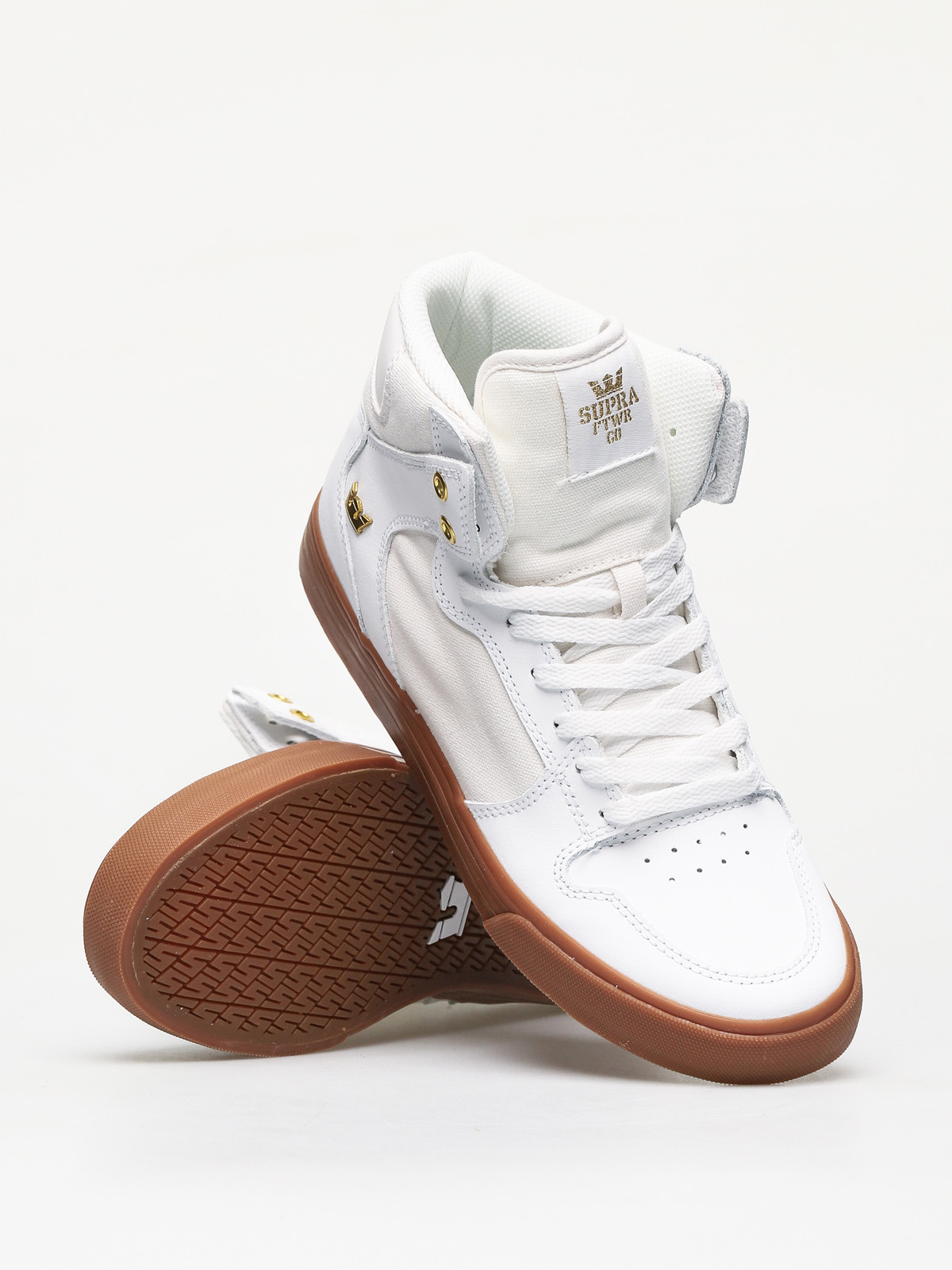 Supra Vaider Shoes (white/gold lt/gum)