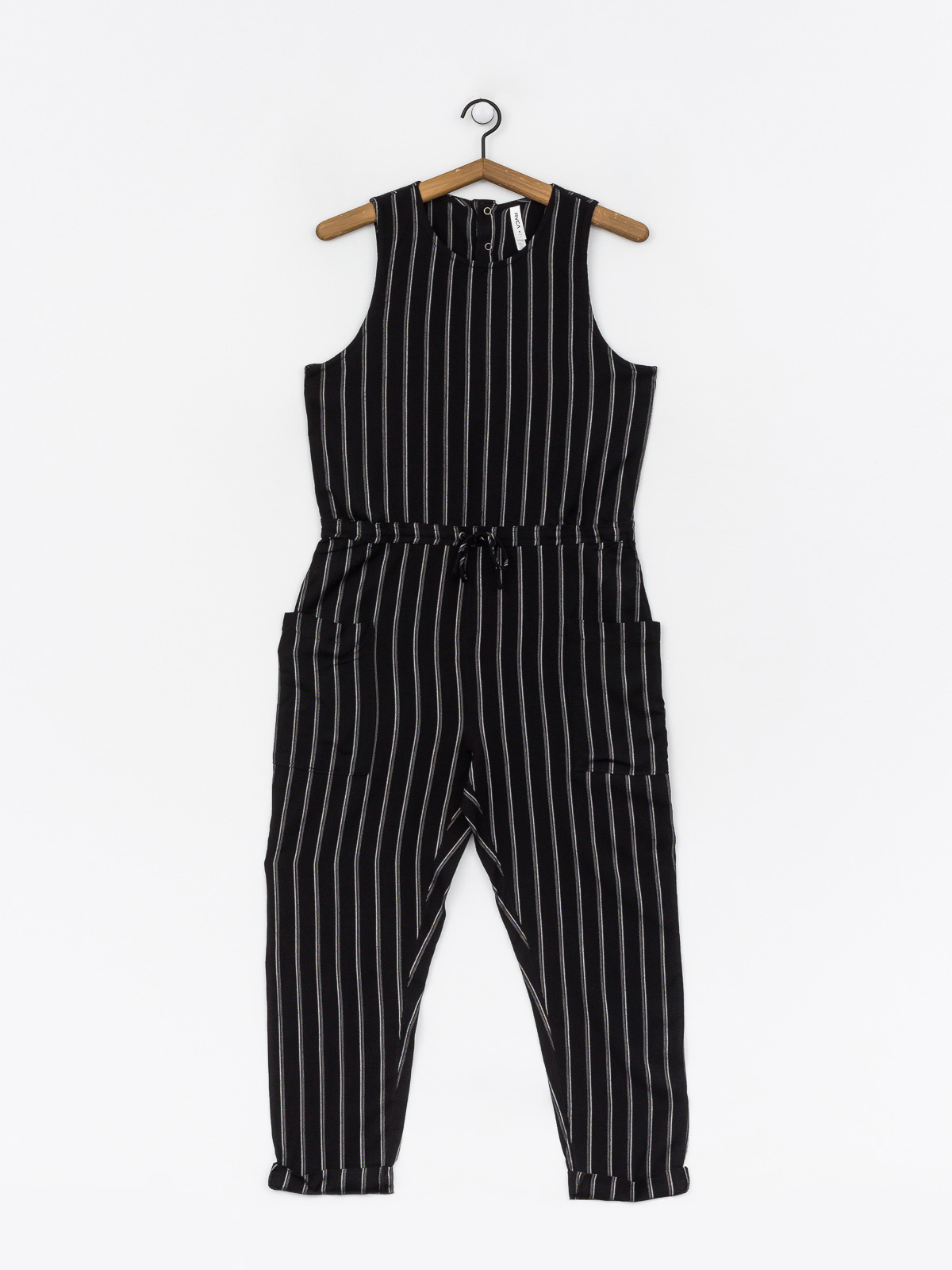 Womens RVCA Pop Out Overall (black stripe)