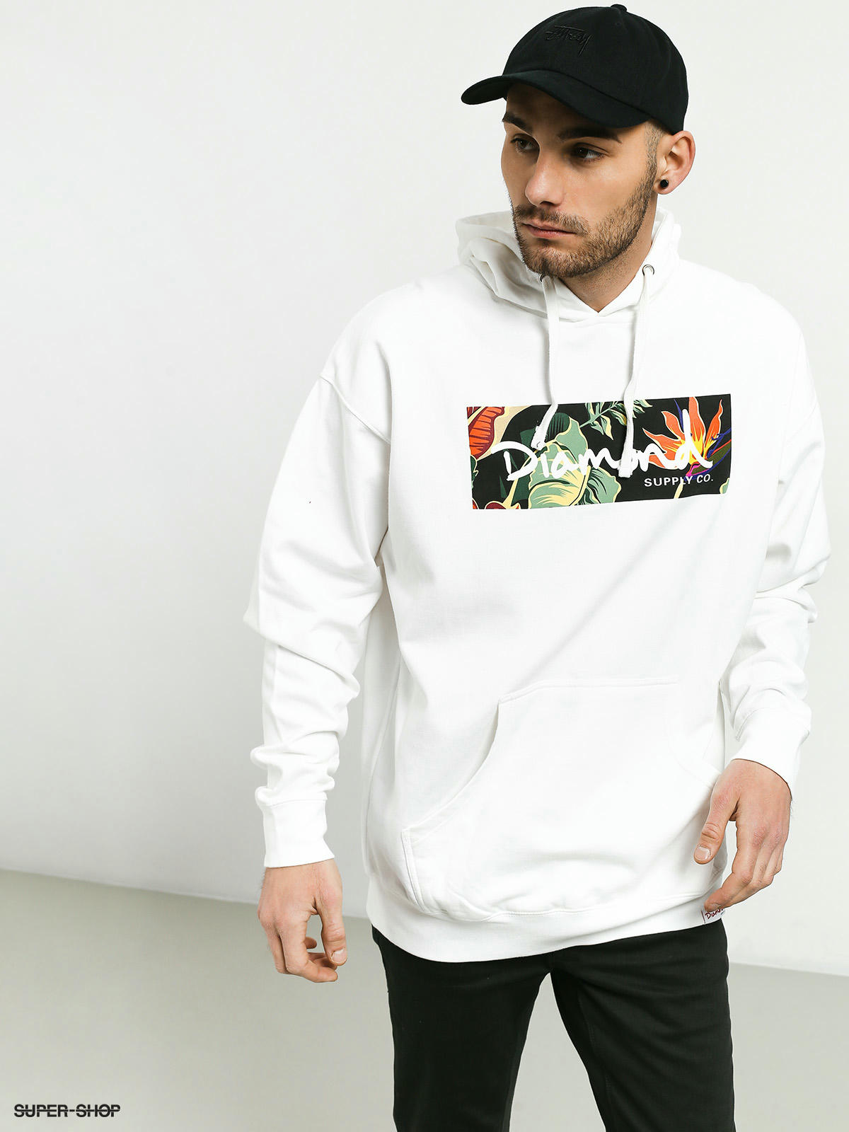 White diamond shop supply co sweatshirt