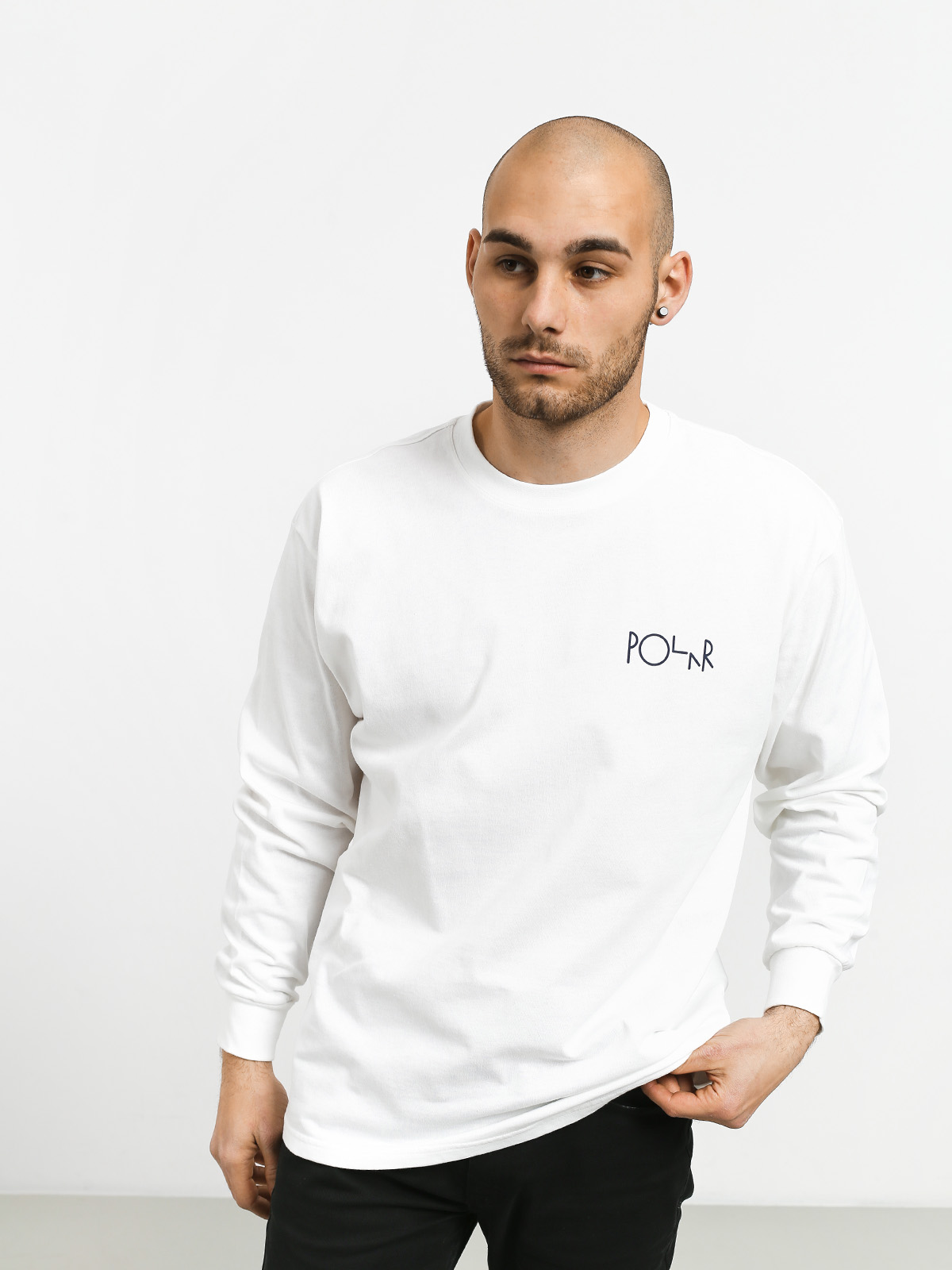Polar Skate 69 Fill Logo Longsleeve (white)