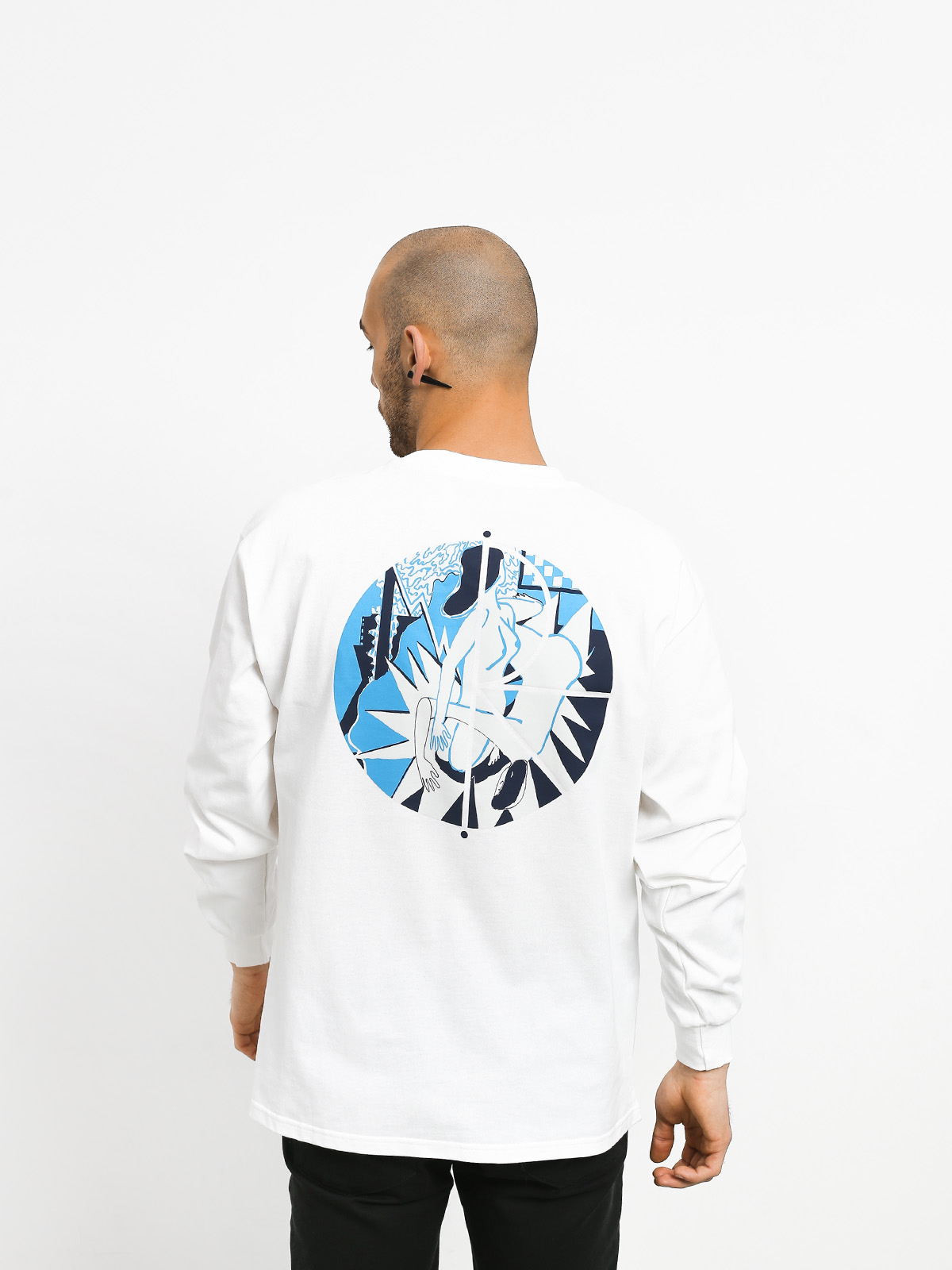 Polar Skate 69 Fill Logo Longsleeve (white)