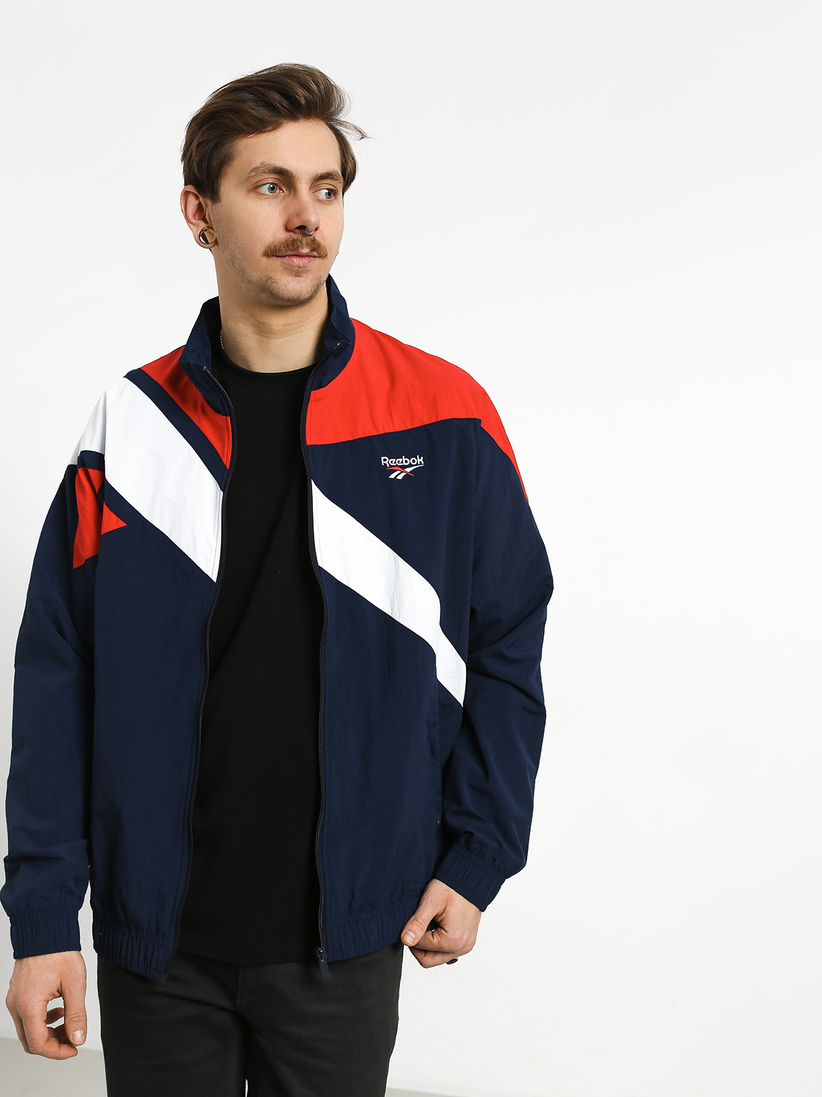 Reebok Lf Vector Tracktop Sweatshirt (conavy/prired)
