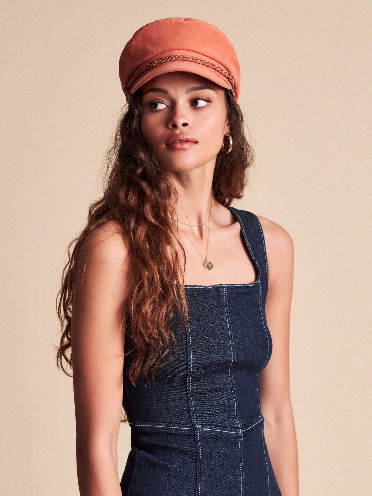 Brixton Ashland ZD Flat cap Wmn (coral)