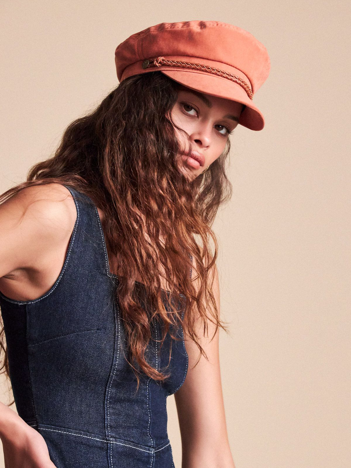 Brixton Ashland ZD Flat cap Wmn (coral)