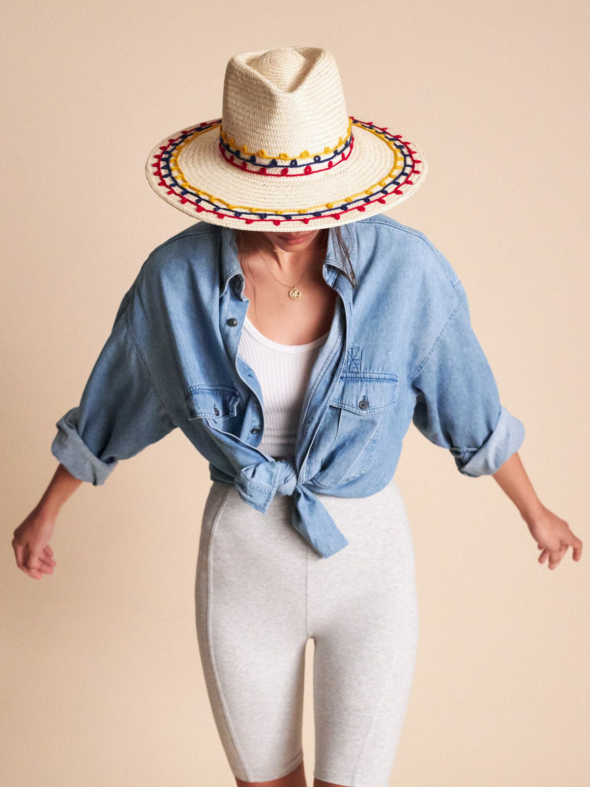 Brixton Joanna Emb Hat Hat Wmn (tan mix)