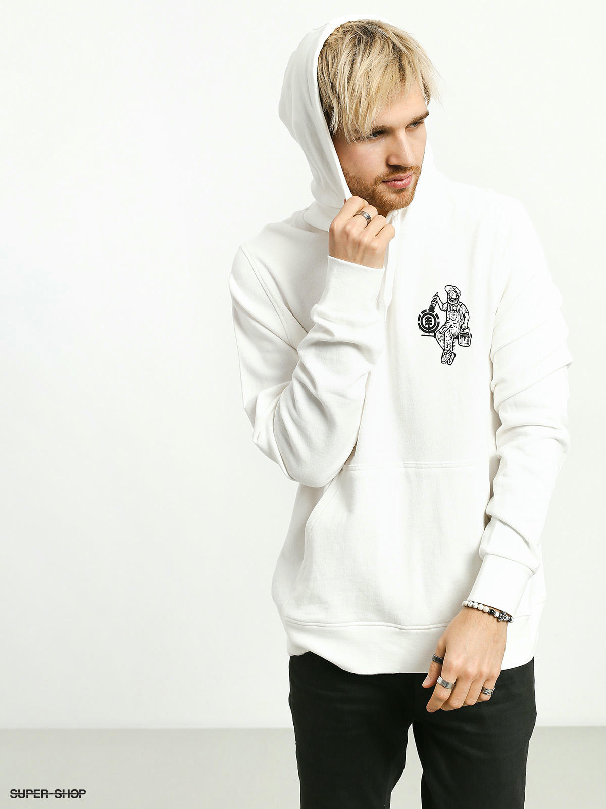 white colour hoodie