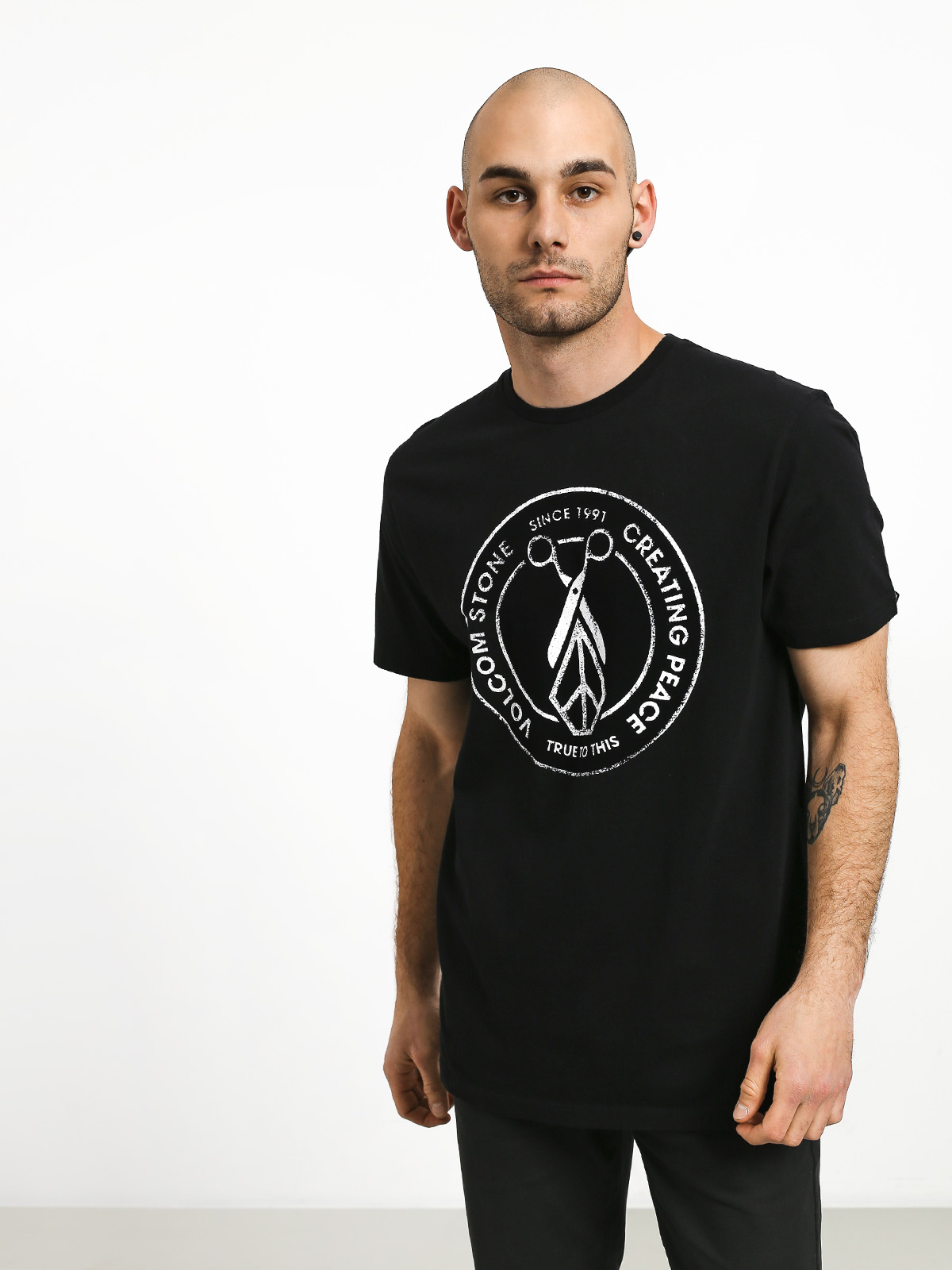 Volcom Peace Scissors Ltw T-shirt (blk)