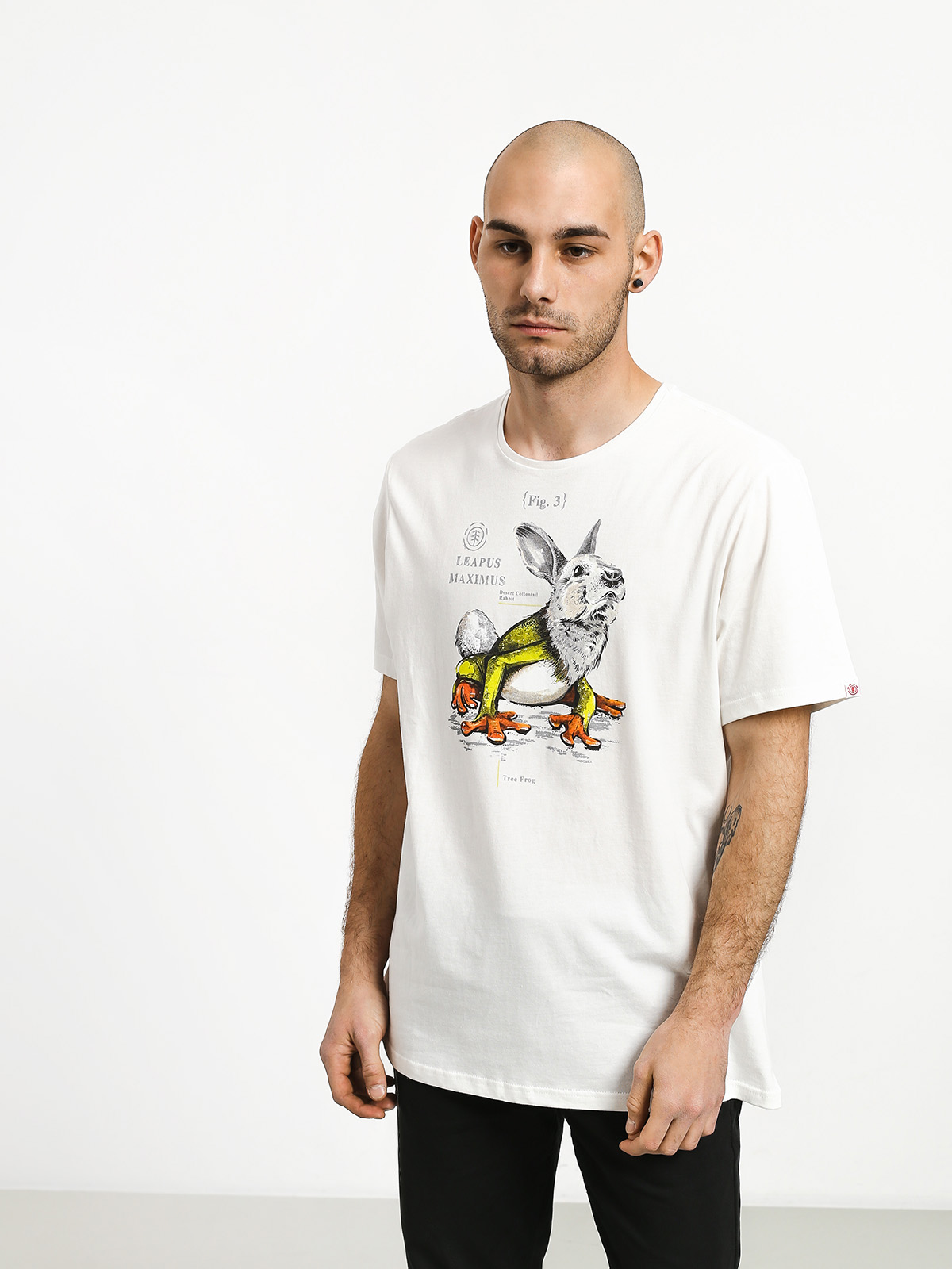 Element Leapus T-shirt (bone white)