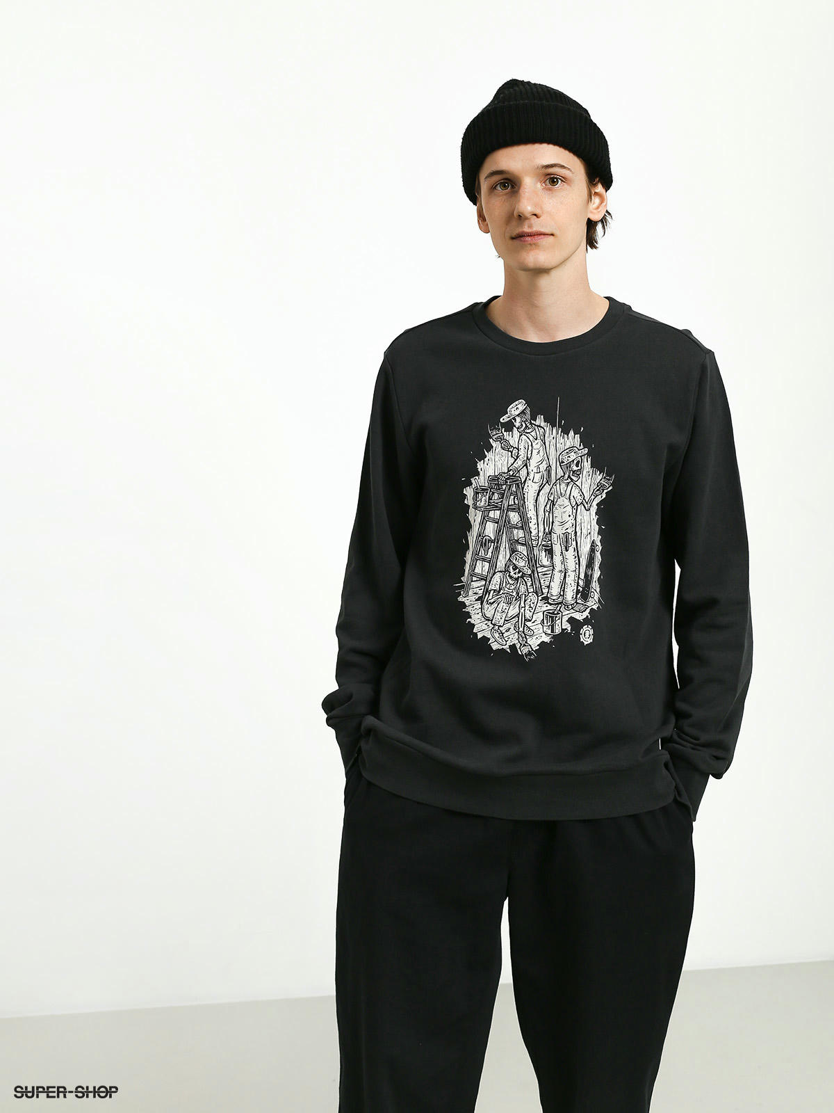 off black sweatshirt