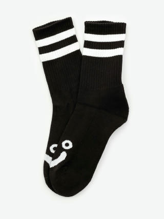 Polar Skate Happy Sad Socks (black)