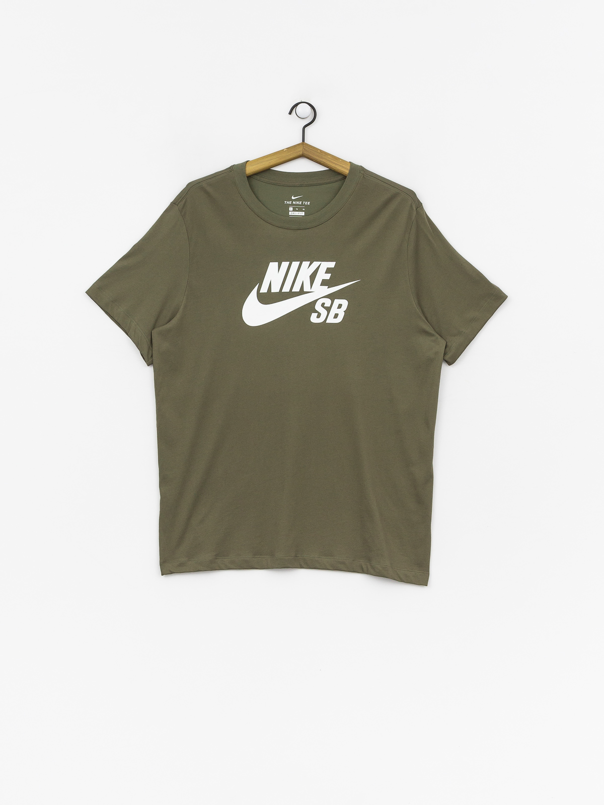 Nike SB Dri Fit T-shirt (medium olive/white)